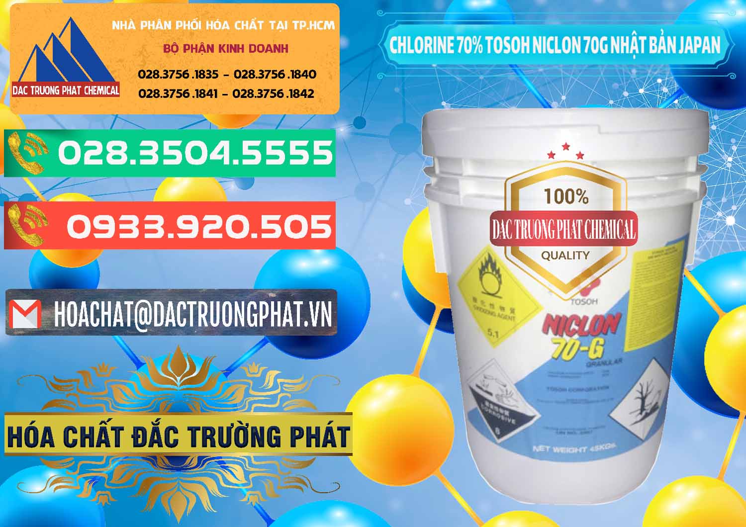 Bán - cung ứng Clorin – Chlorine 70% Tosoh Niclon 70G Nhật Bản Japan - 0242 - Chuyên nhập khẩu và cung cấp hóa chất tại TP.HCM - congtyhoachat.com.vn