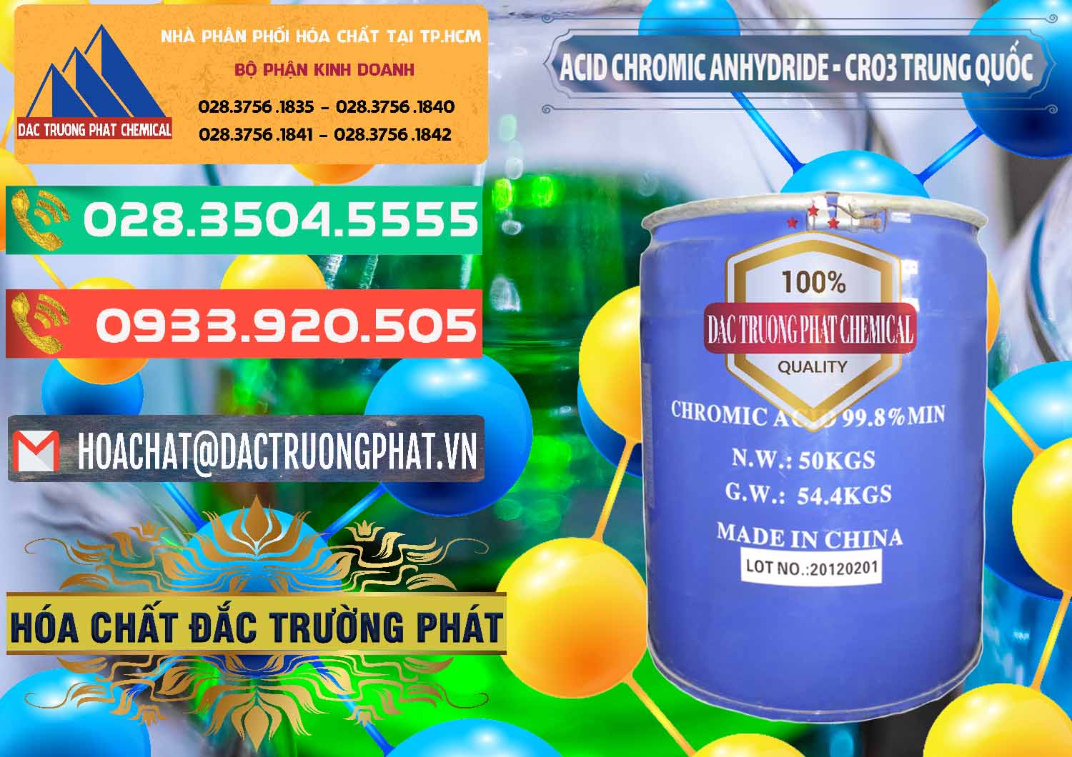 Cty bán - cung ứng Acid Chromic Anhydride - Cromic CRO3 Trung Quốc China - 0007 - Đơn vị chuyên cung cấp ( bán ) hóa chất tại TP.HCM - congtyhoachat.com.vn