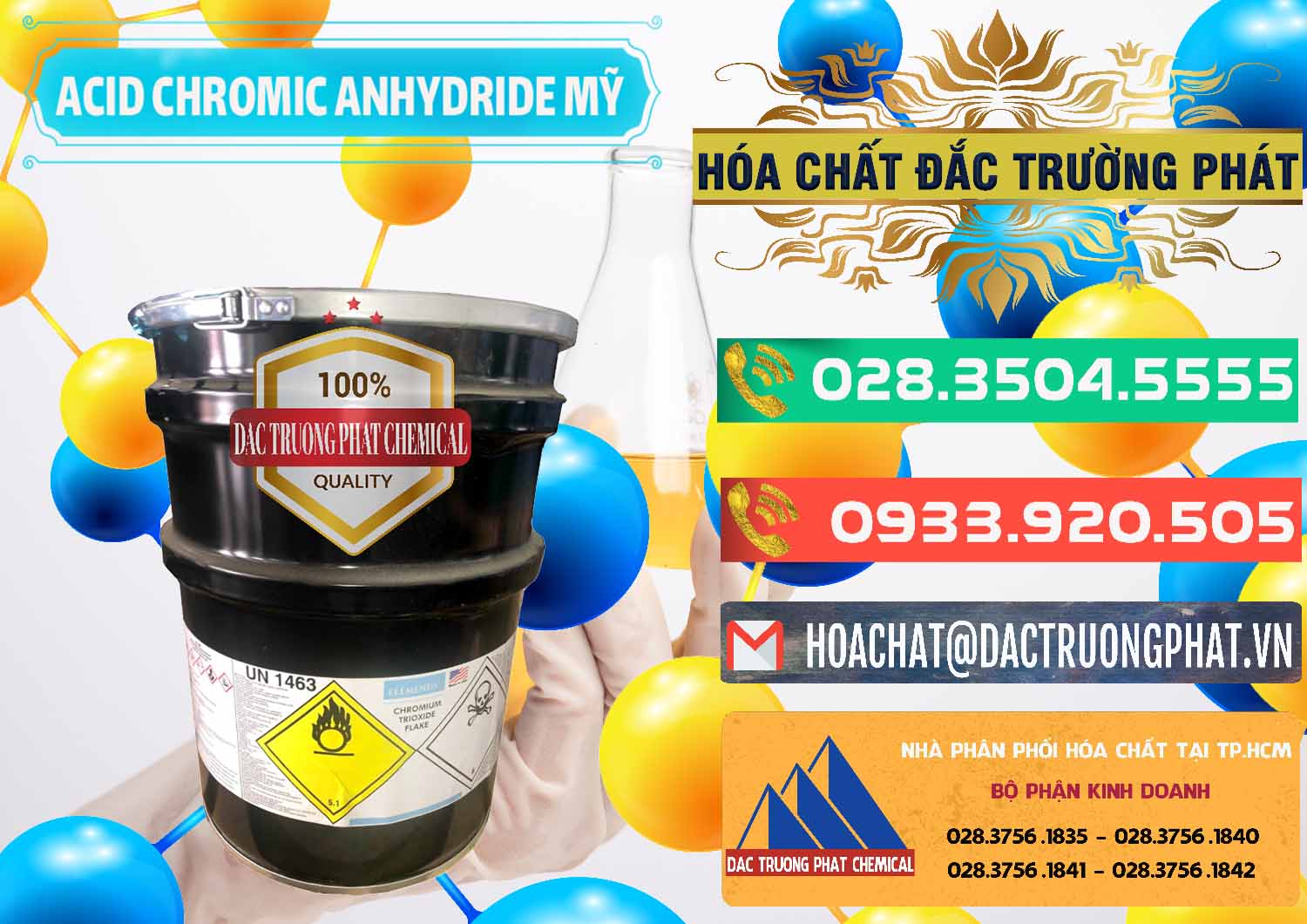 Đơn vị chuyên kinh doanh ( bán ) Acid Chromic Anhydride - Cromic CRO3 USA Mỹ - 0364 - Đơn vị kinh doanh - cung cấp hóa chất tại TP.HCM - congtyhoachat.com.vn