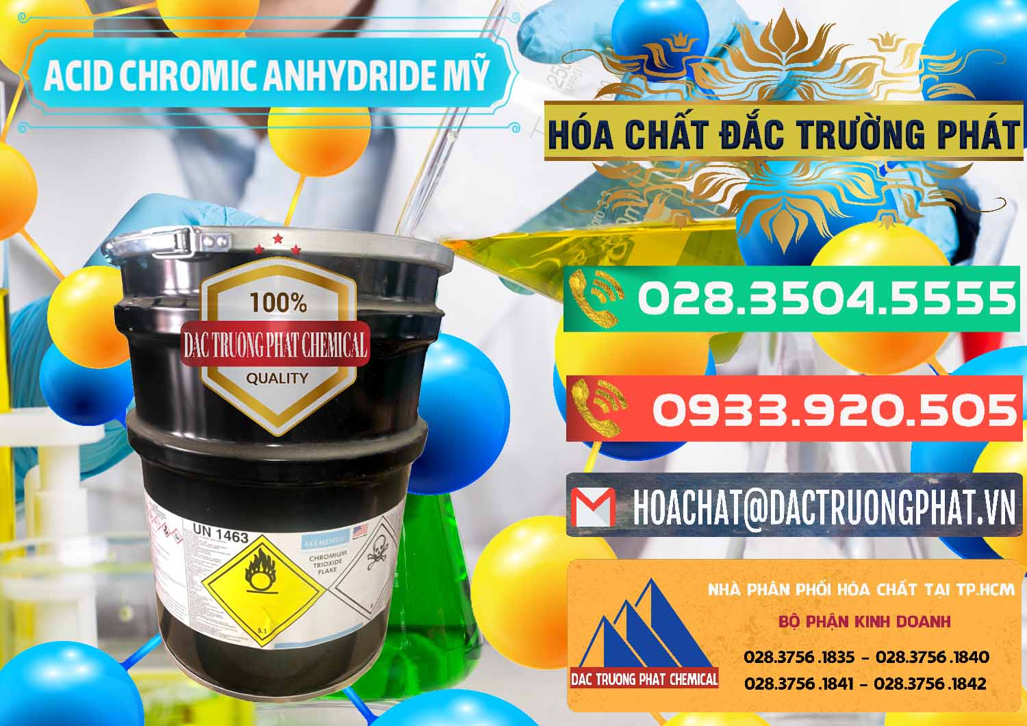 Đơn vị bán & cung cấp Acid Chromic Anhydride - Cromic CRO3 USA Mỹ - 0364 - Công ty phân phối _ nhập khẩu hóa chất tại TP.HCM - congtyhoachat.com.vn