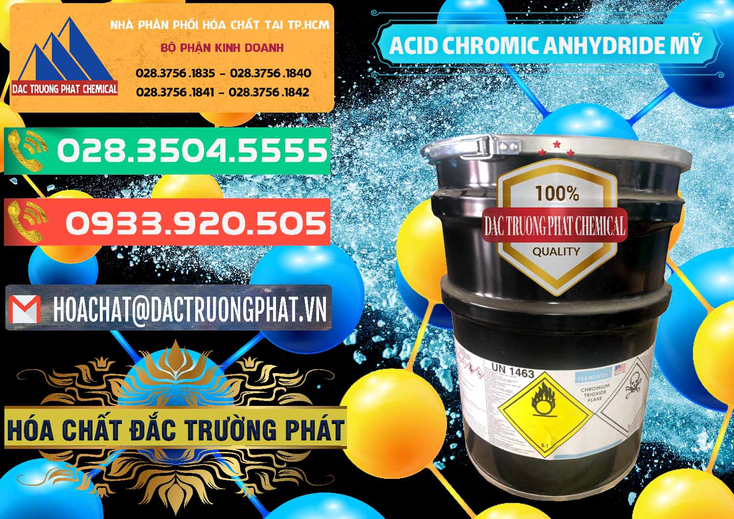Công ty bán - cung cấp Acid Chromic Anhydride - Cromic CRO3 USA Mỹ - 0364 - Cty chuyên cung cấp & kinh doanh hóa chất tại TP.HCM - congtyhoachat.com.vn