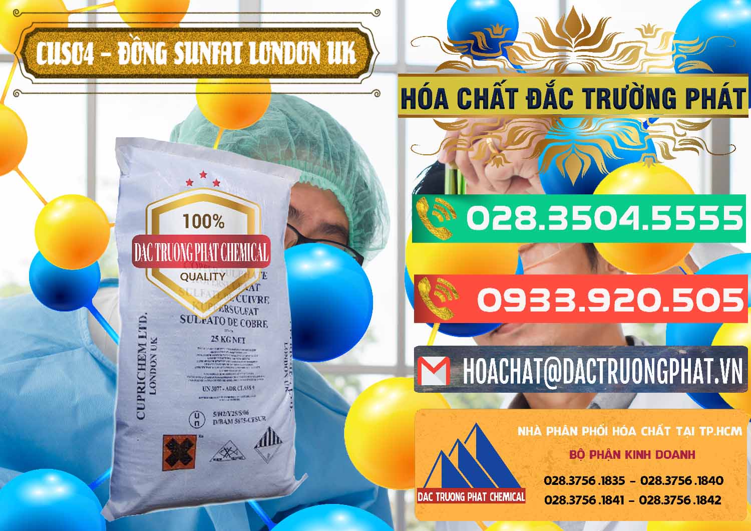 Nơi chuyên cung ứng và bán CuSO4 – Đồng Sunfat Anh Uk Kingdoms - 0478 - Công ty chuyên bán - cung cấp hóa chất tại TP.HCM - congtyhoachat.com.vn