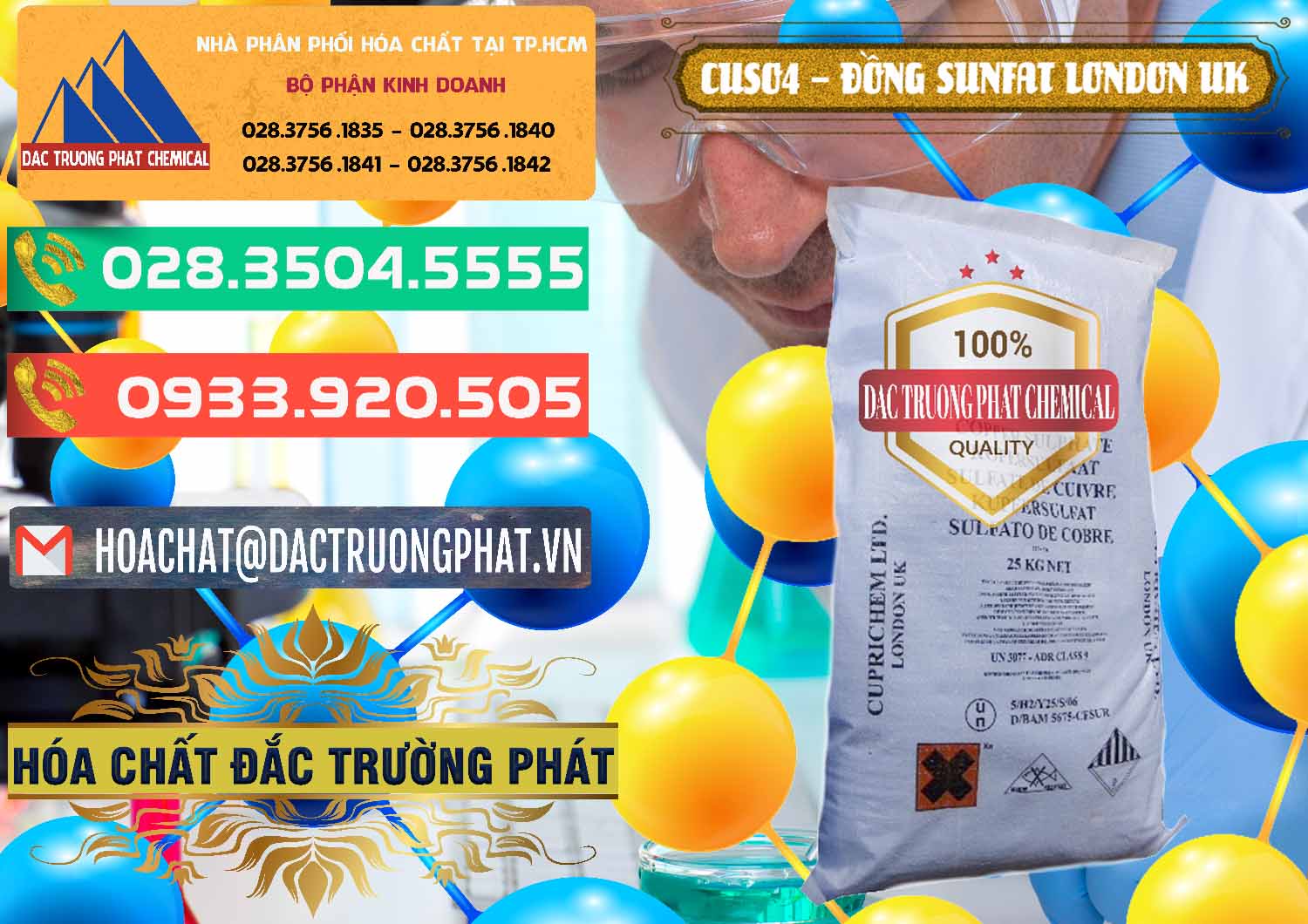 Đơn vị chuyên cung cấp - bán CuSO4 – Đồng Sunfat Anh Uk Kingdoms - 0478 - Nơi cung cấp ( phân phối ) hóa chất tại TP.HCM - congtyhoachat.com.vn