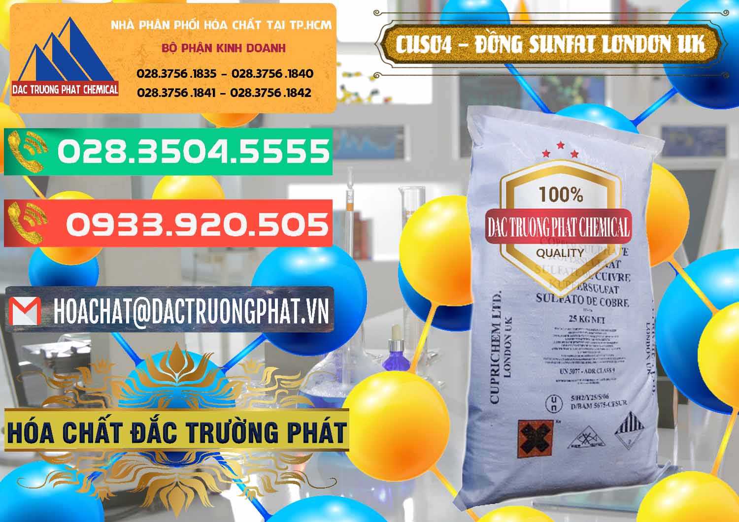Cung cấp và bán CuSO4 – Đồng Sunfat Anh Uk Kingdoms - 0478 - Công ty chuyên kinh doanh ( cung cấp ) hóa chất tại TP.HCM - congtyhoachat.com.vn