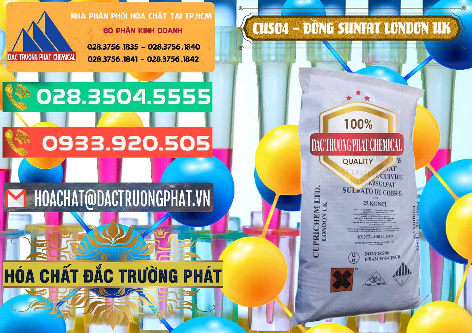 Cty chuyên bán - phân phối CuSO4 – Đồng Sunfat Anh Uk Kingdoms - 0478 - Nơi cung cấp _ nhập khẩu hóa chất tại TP.HCM - congtyhoachat.com.vn