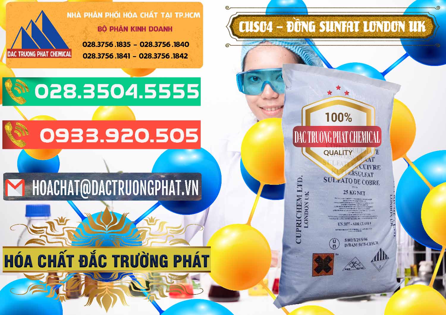 Nhà phân phối ( bán ) CuSO4 – Đồng Sunfat Anh Uk Kingdoms - 0478 - Công ty cung cấp ( phân phối ) hóa chất tại TP.HCM - congtyhoachat.com.vn