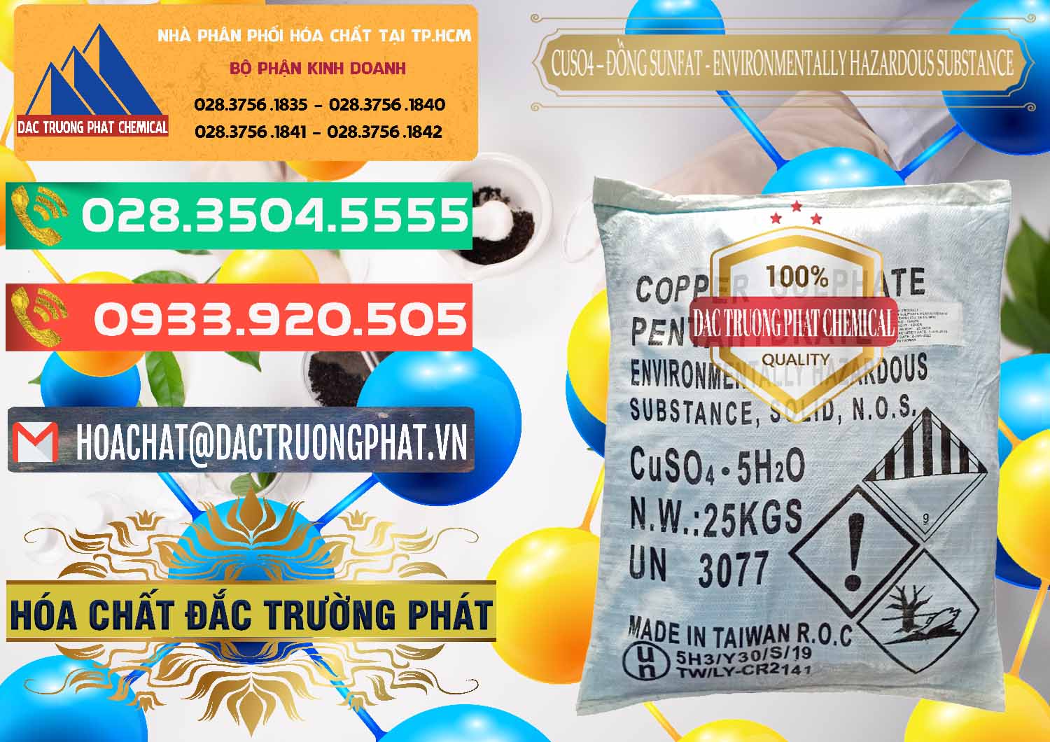 Cty chuyên bán và phân phối CuSO4 – Đồng Sunfat Đài Loan Taiwan - 0059 - Nơi chuyên cung cấp và nhập khẩu hóa chất tại TP.HCM - congtyhoachat.com.vn
