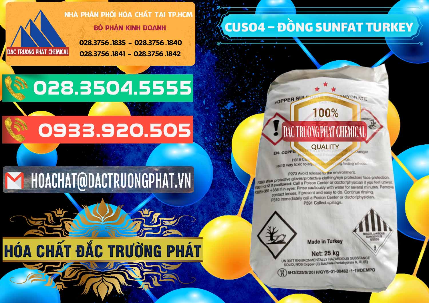 Cung ứng và bán CuSO4 – Đồng Sunfat Thổ Nhĩ Kỳ Turkey - 0481 - Đơn vị cung cấp & bán hóa chất tại TP.HCM - congtyhoachat.com.vn