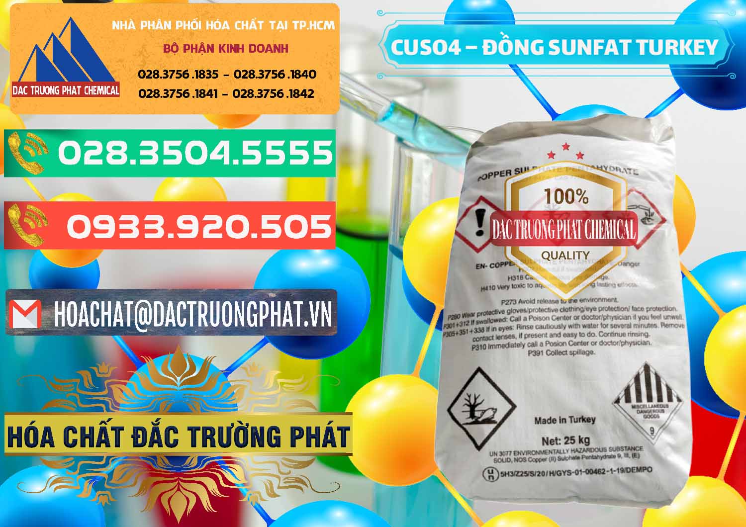 Nhà phân phối _ bán CuSO4 – Đồng Sunfat Thổ Nhĩ Kỳ Turkey - 0481 - Đơn vị chuyên cung cấp & nhập khẩu hóa chất tại TP.HCM - congtyhoachat.com.vn