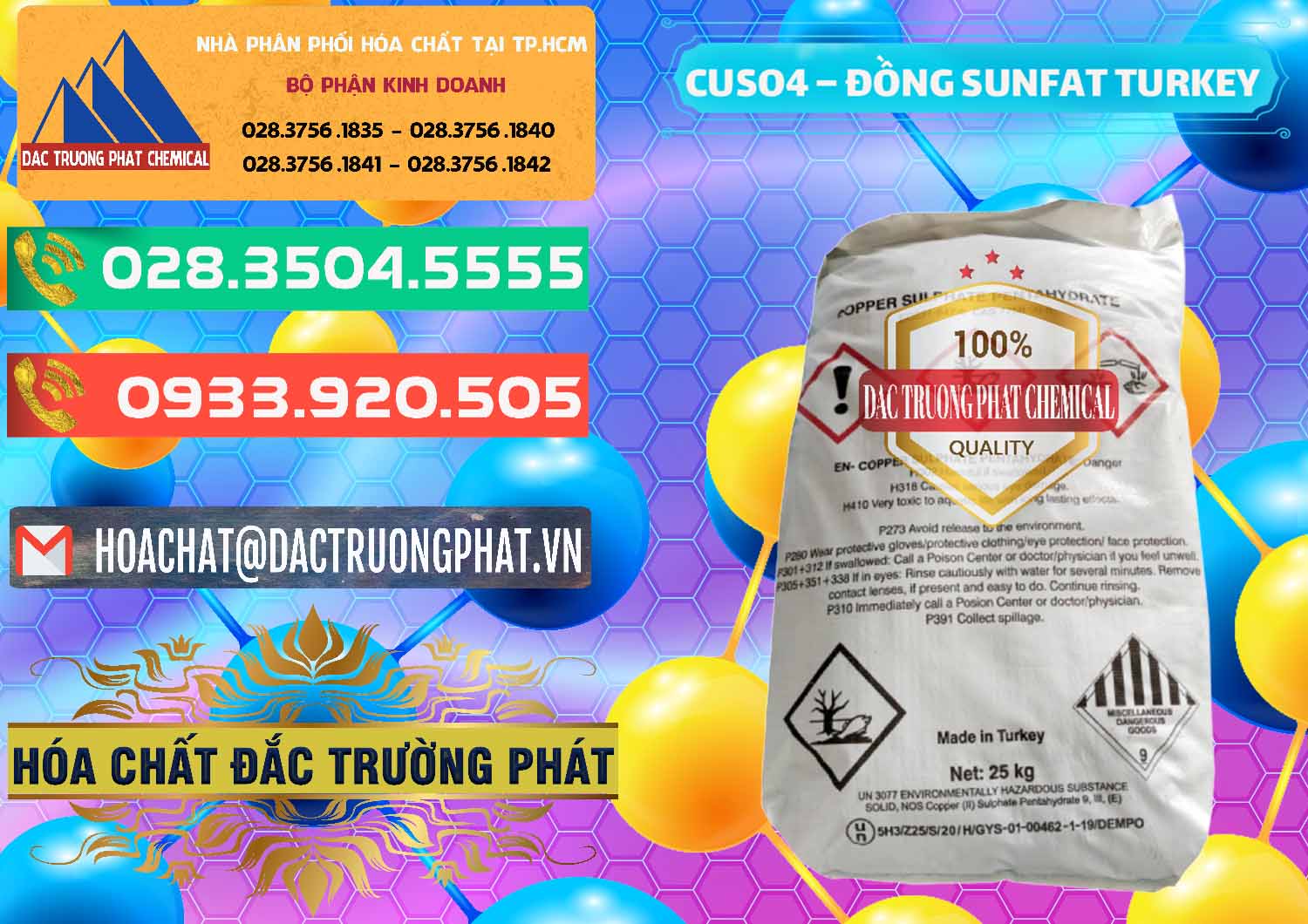 Chuyên phân phối & bán CuSO4 – Đồng Sunfat Thổ Nhĩ Kỳ Turkey - 0481 - Công ty cung cấp và phân phối hóa chất tại TP.HCM - congtyhoachat.com.vn