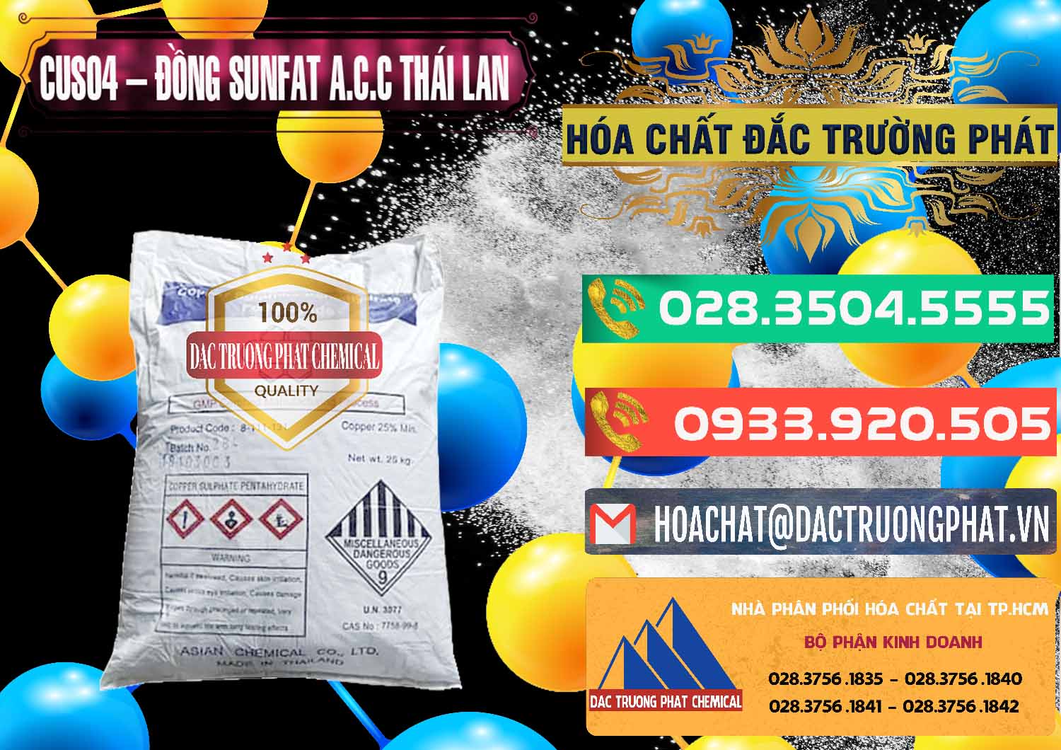 Chuyên kinh doanh & bán CuSO4 – Đồng Sunfat A.C.C Thái Lan - 0249 - Cty kinh doanh & cung cấp hóa chất tại TP.HCM - congtyhoachat.com.vn