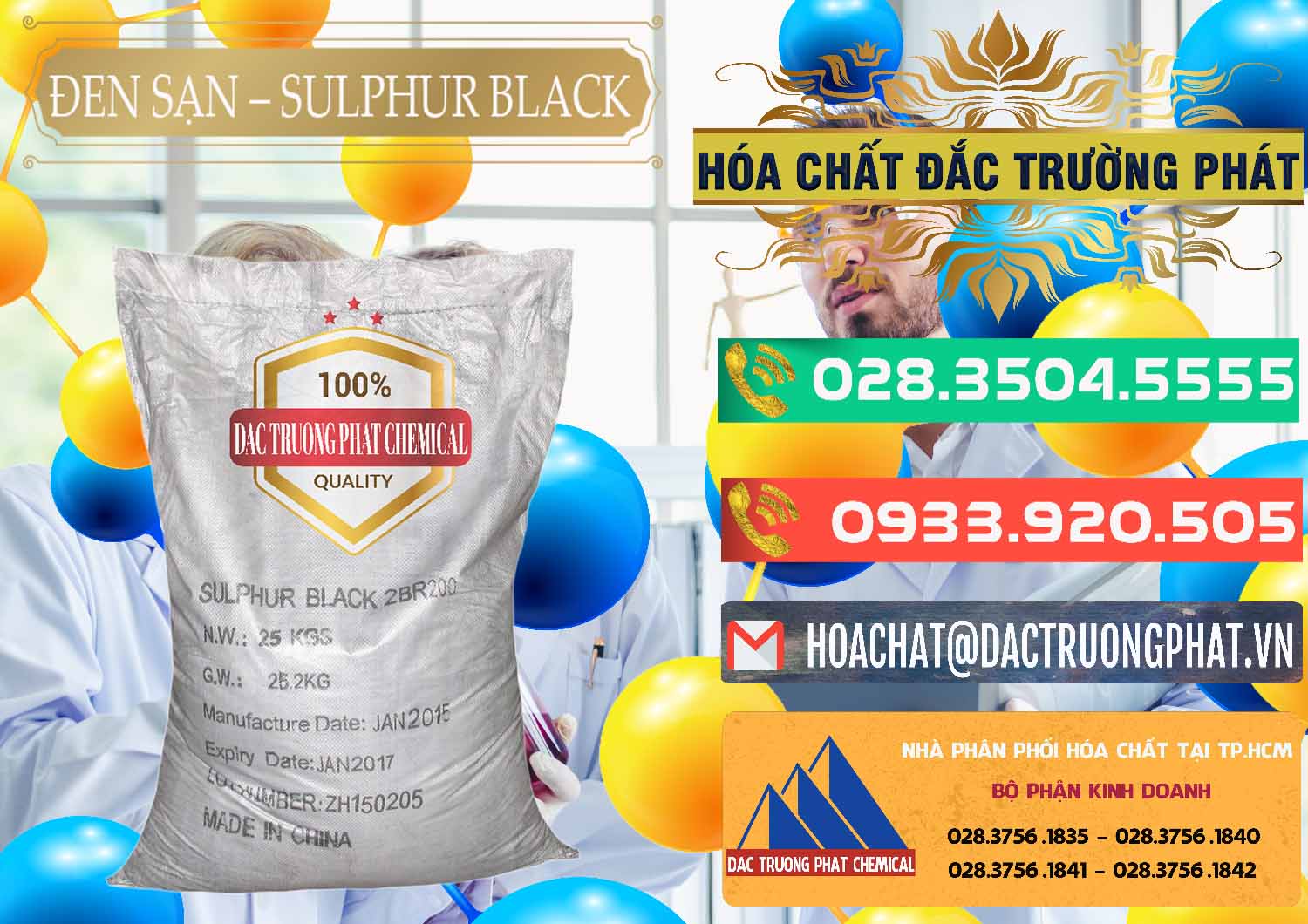Đơn vị chuyên cung ứng ( bán ) Đen Sạn – Sulphur Black Trung Quốc China - 0062 - Nơi cung cấp - nhập khẩu hóa chất tại TP.HCM - congtyhoachat.com.vn