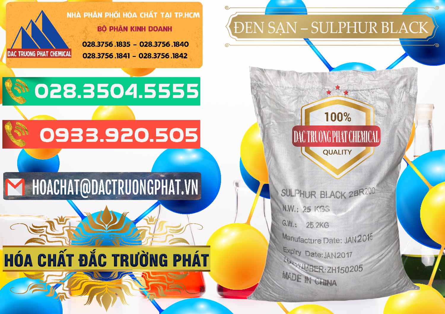 Bán Đen Sạn – Sulphur Black Trung Quốc China - 0062 - Cty chuyên cung cấp - kinh doanh hóa chất tại TP.HCM - congtyhoachat.com.vn
