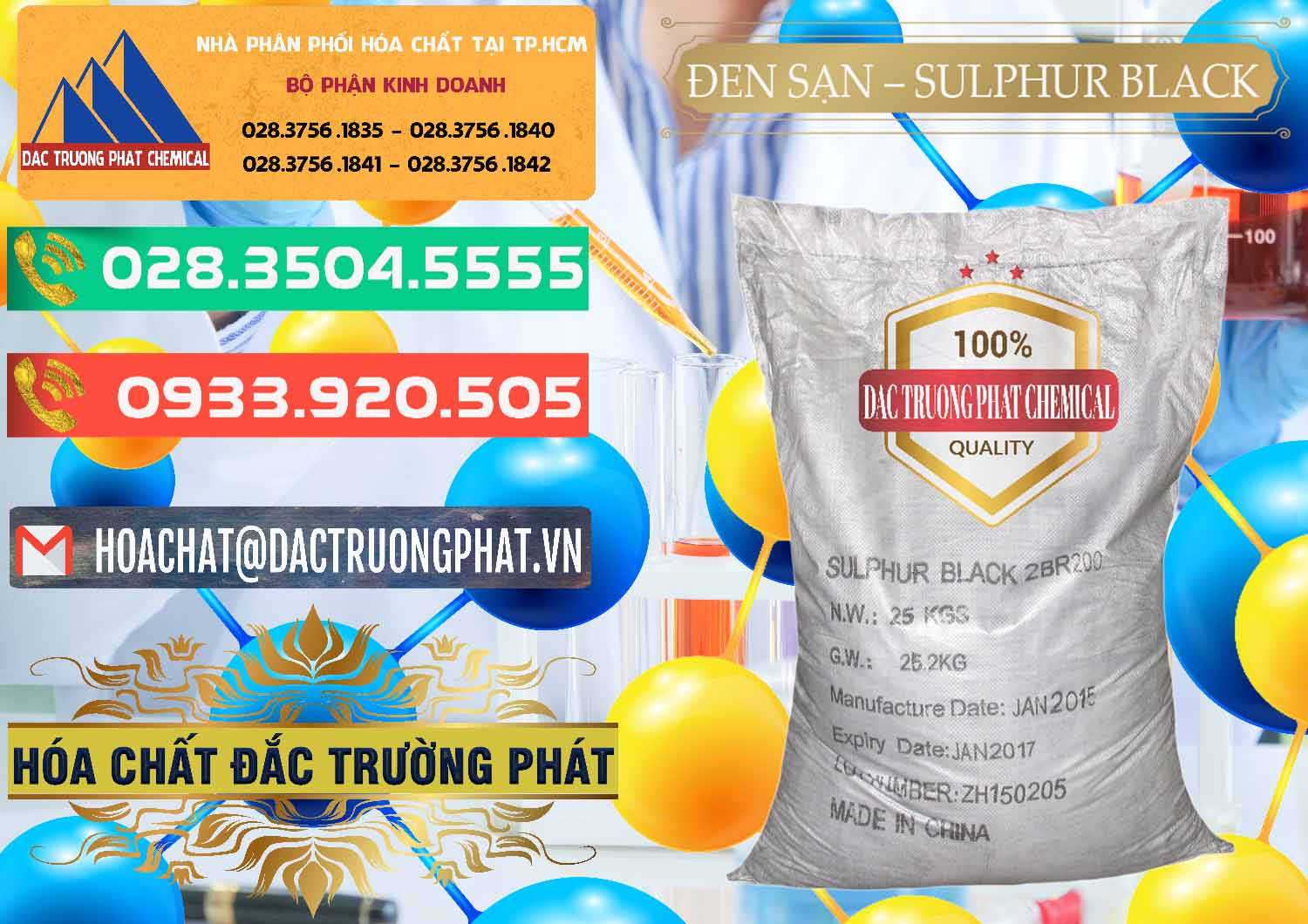 Công ty kinh doanh ( bán ) Đen Sạn – Sulphur Black Trung Quốc China - 0062 - Công ty bán và phân phối hóa chất tại TP.HCM - congtyhoachat.com.vn