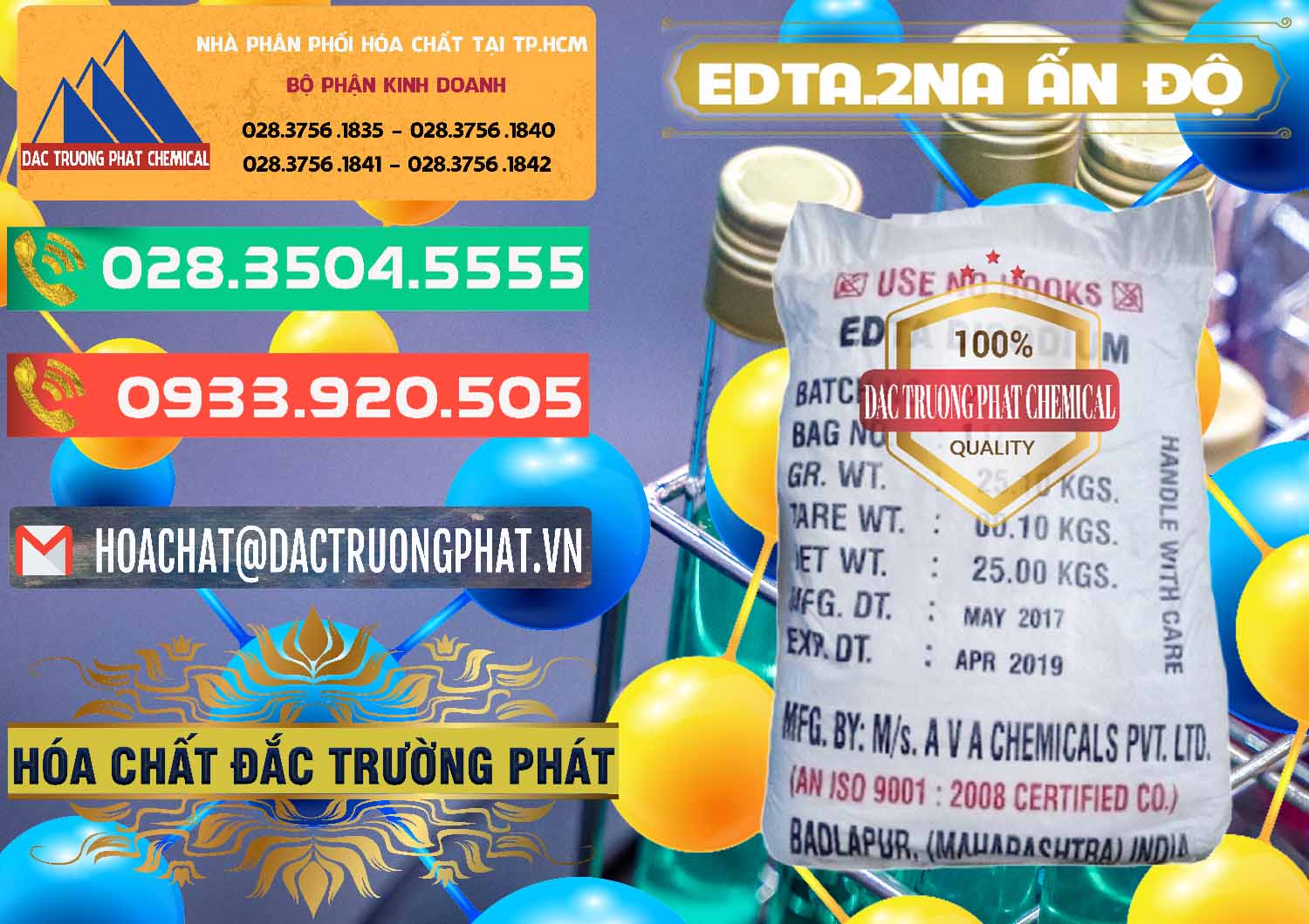 Nhập khẩu _ bán EDTA.2NA - Ethylendiamin Tetraacetic Ấn Độ India - 0416 - Cty chuyên kinh doanh & phân phối hóa chất tại TP.HCM - congtyhoachat.com.vn