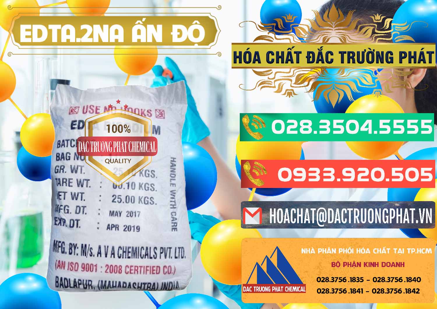 Công ty bán \ cung ứng Hóa chất E.D.T.A Powder # Edta Disodium Dạng Bột Ấn Độ India Đơn vị chuyên bán và cung cấp EDTA.2NA - Ethylendiamin Tetraacetic Ấn Độ India - 0416 - Nơi chuyên nhập khẩu & cung cấp hóa chất tại TP.HCM - congtyhoachat.com.vn