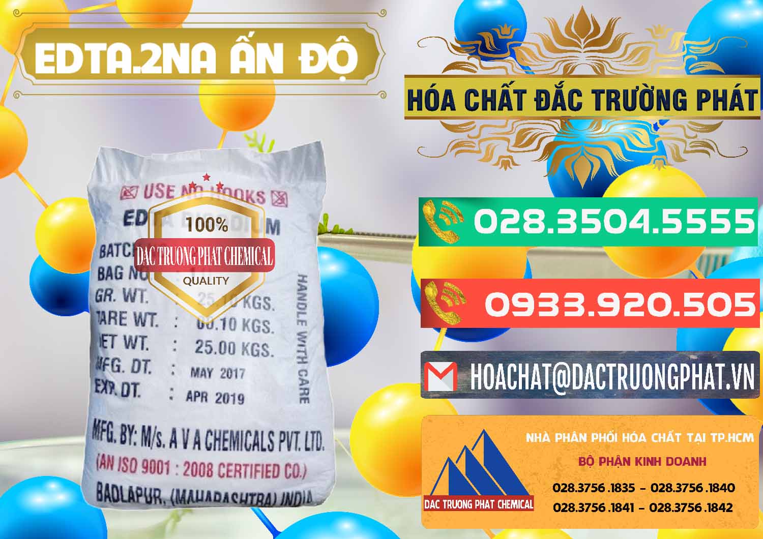 Địa chỉ chuyên bán × thương mại Hóa chất Edta 2na _ C10H14N2NA2O8.2H2O Powder Ấn Độ India Đơn vị chuyên kinh doanh _ bán EDTA.2NA - Ethylendiamin Tetraacetic Ấn Độ India - 0416 - Công ty cung cấp ( bán ) hóa chất tại TP.HCM - congtyhoachat.com.vn