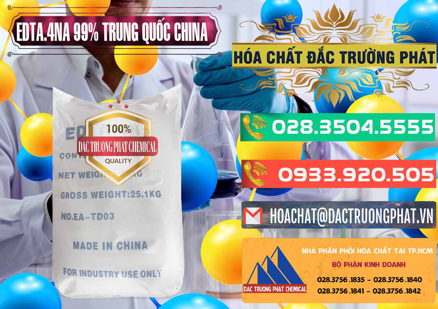 Chuyên nhập khẩu - bán EDTA.4NA - EDTA Muối 99% Trung Quốc China - 0292 - Chuyên phân phối và cung cấp hóa chất tại TP.HCM - congtyhoachat.com.vn