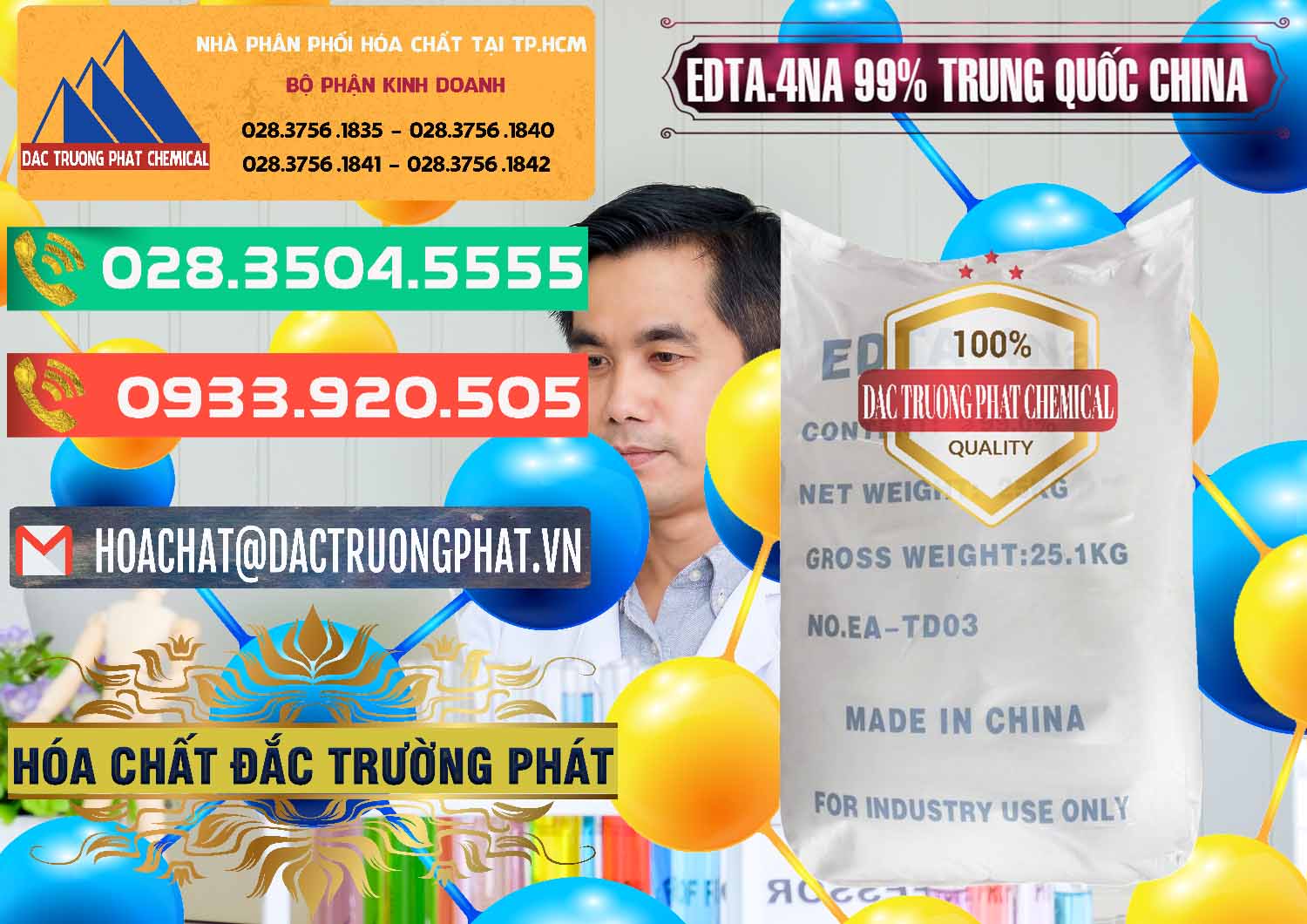 Đơn vị chuyên bán - phân phối EDTA.4NA - EDTA Muối 99% Trung Quốc China - 0292 - Cty cung cấp ( kinh doanh ) hóa chất tại TP.HCM - congtyhoachat.com.vn
