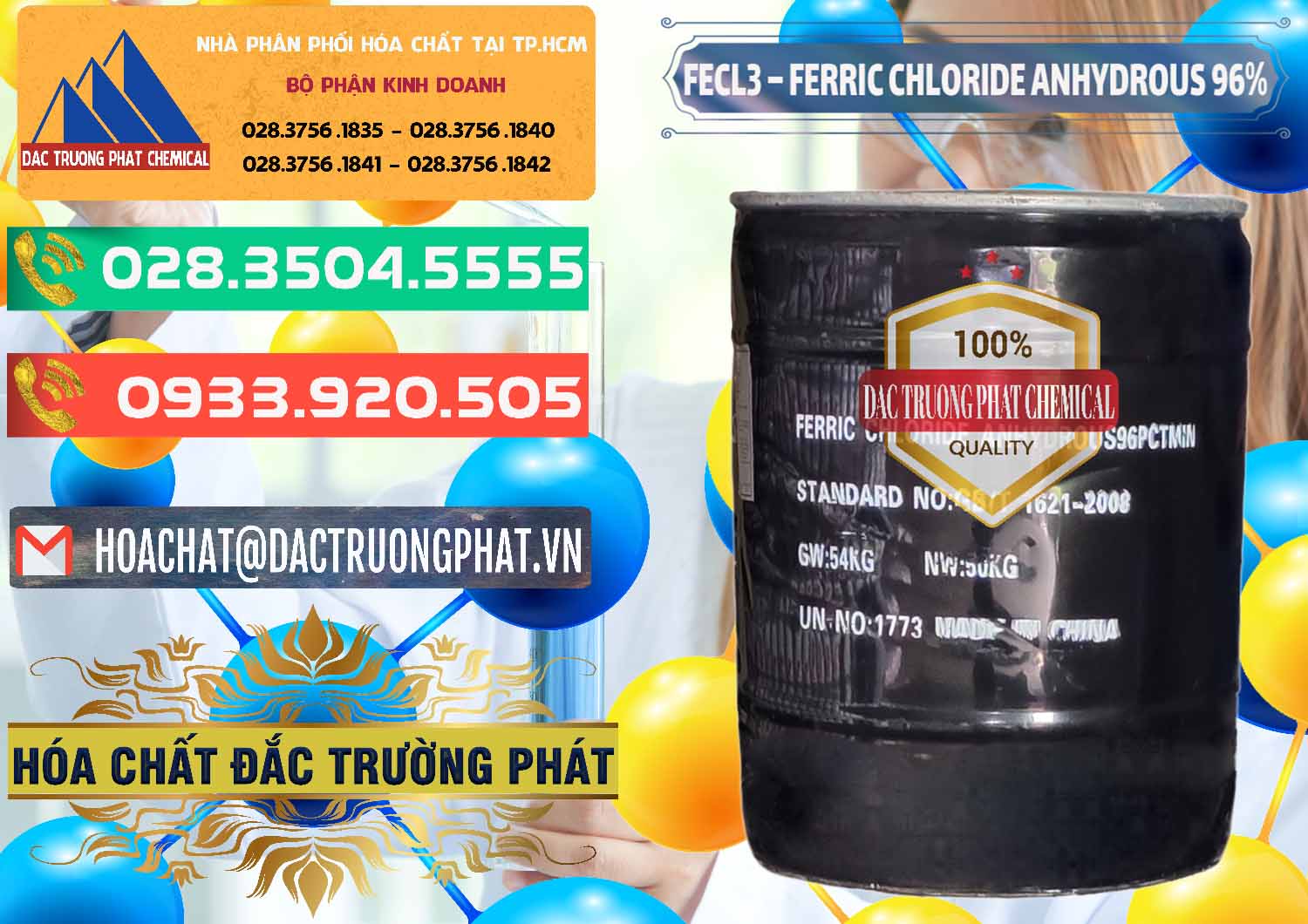 Nơi chuyên cung ứng & bán FECL3 – Ferric Chloride Anhydrous 96% Trung Quốc China - 0065 - Nhà phân phối & cung cấp hóa chất tại TP.HCM - congtyhoachat.com.vn