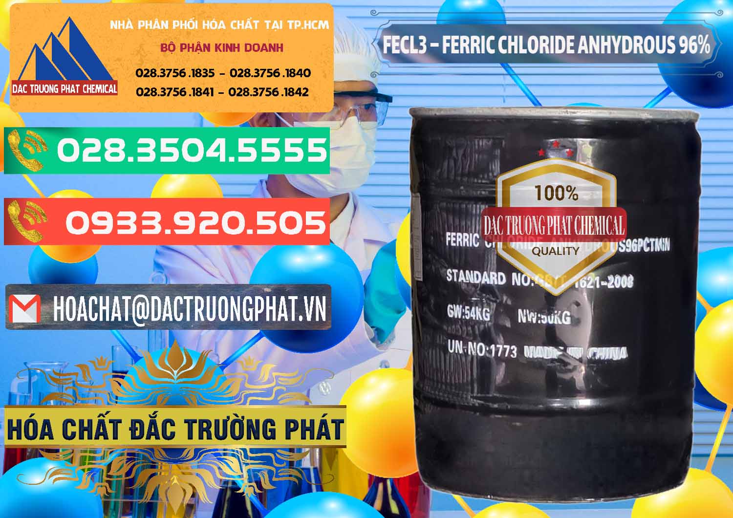 Công ty chuyên phân phối ( bán ) FECL3 – Ferric Chloride Anhydrous 96% Trung Quốc China - 0065 - Cung cấp hóa chất tại TP.HCM - congtyhoachat.com.vn