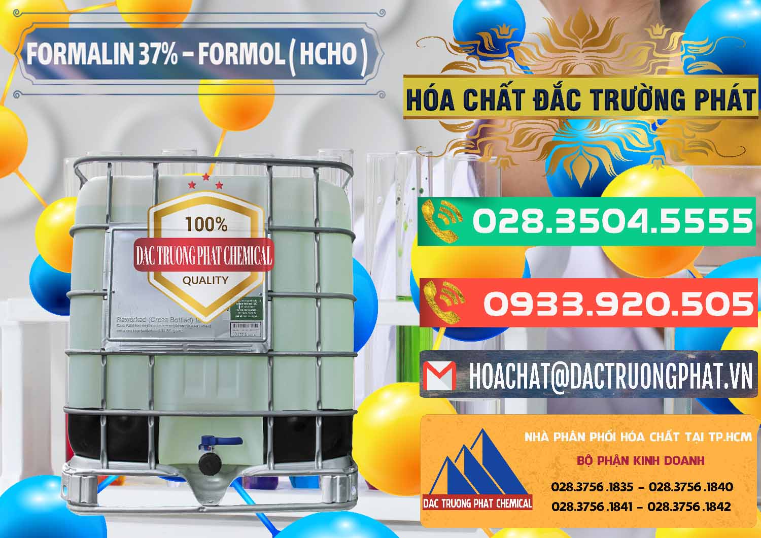 Nhà phân phối và cung ứng Formalin - Formol ( HCHO ) 37% Việt Nam - 0187 - Nơi cung ứng ( bán ) hóa chất tại TP.HCM - congtyhoachat.com.vn