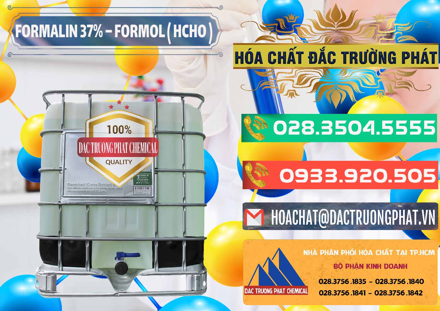Cty bán & phân phối Formalin - Formol ( HCHO ) 37% Việt Nam - 0187 - Kinh doanh - cung cấp hóa chất tại TP.HCM - congtyhoachat.com.vn