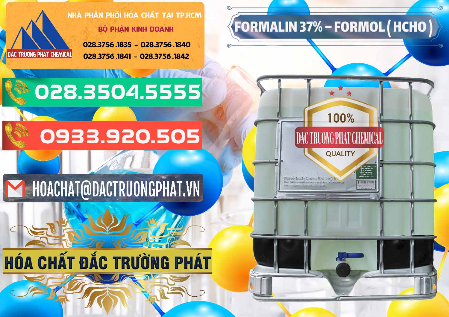 Cty kinh doanh ( cung cấp ) Formalin - Formol ( HCHO ) 37% Việt Nam - 0187 - Nhà phân phối - cung cấp hóa chất tại TP.HCM - congtyhoachat.com.vn