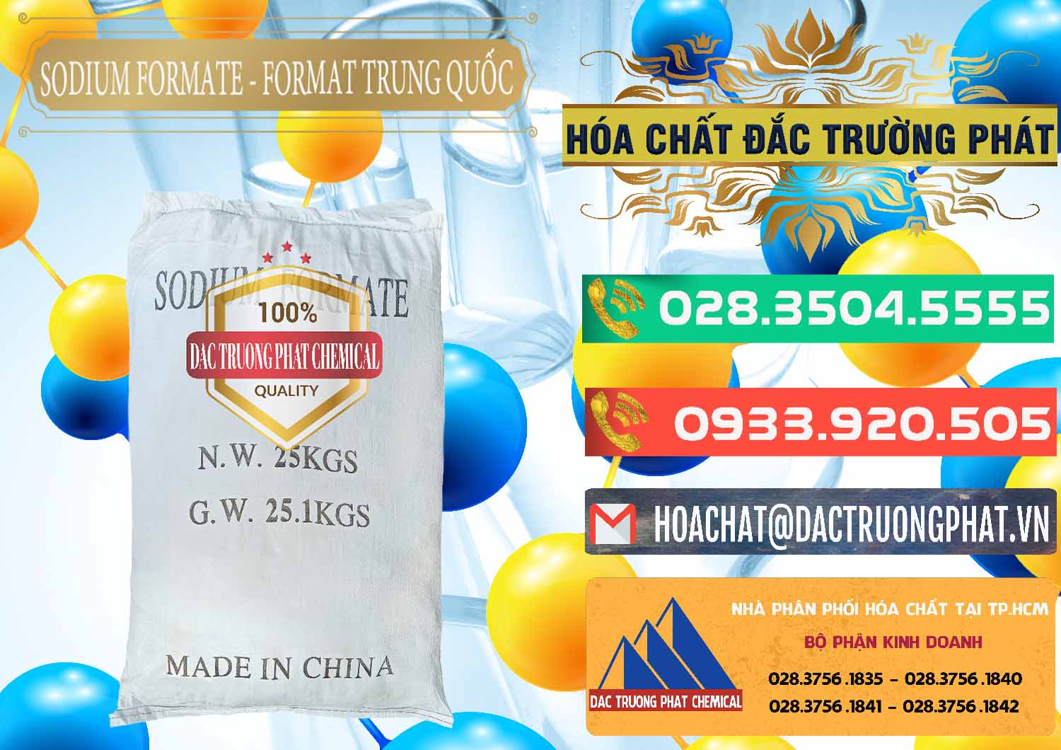 Cty chuyên bán và cung cấp Sodium Formate - Natri Format Trung Quốc China - 0142 - Nhà phân phối & nhập khẩu hóa chất tại TP.HCM - congtyhoachat.com.vn