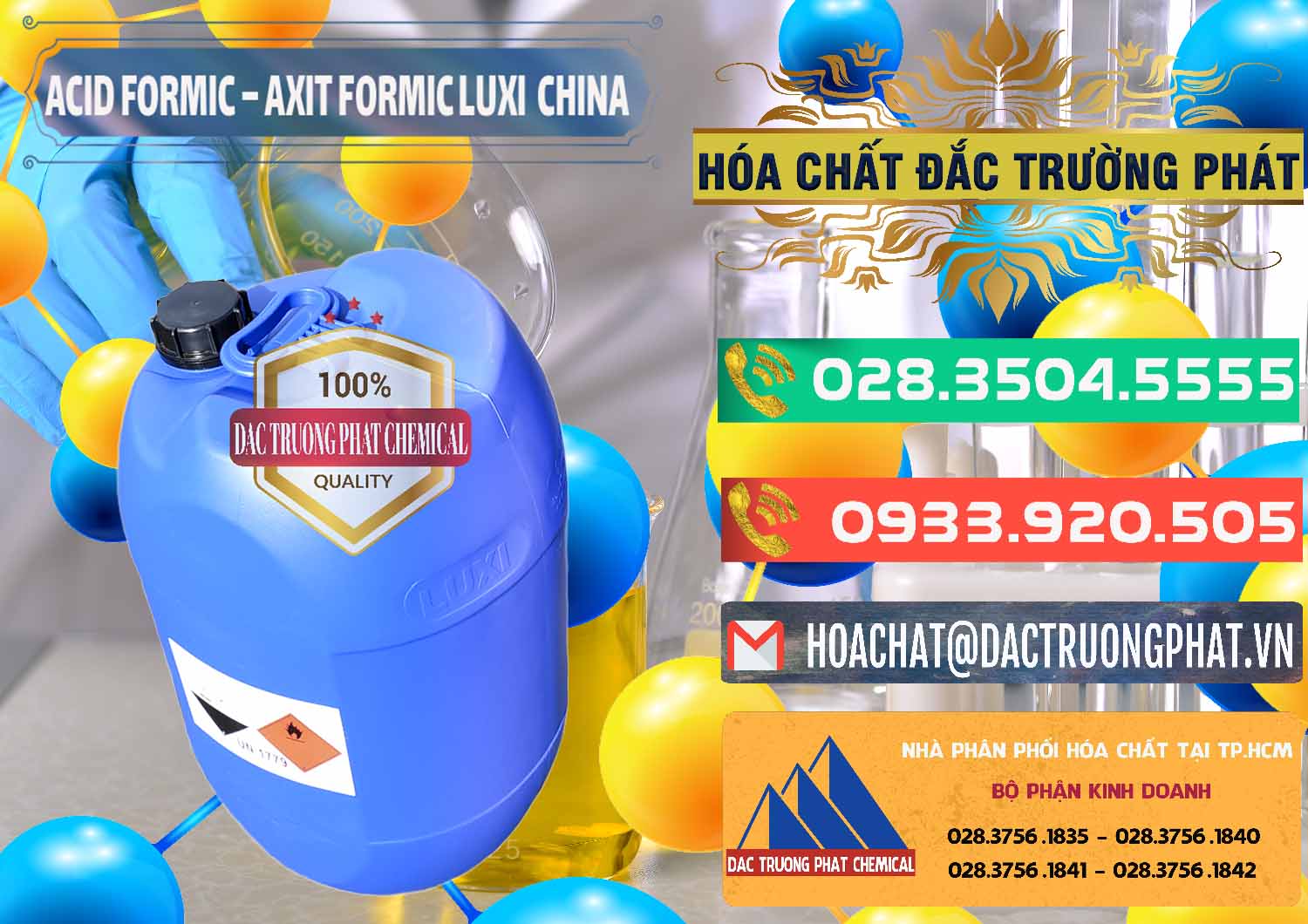 Nơi chuyên phân phối và bán Acid Formic - Axit Formic Luxi Trung Quốc China - 0029 - Cty chuyên cung cấp - nhập khẩu hóa chất tại TP.HCM - congtyhoachat.com.vn