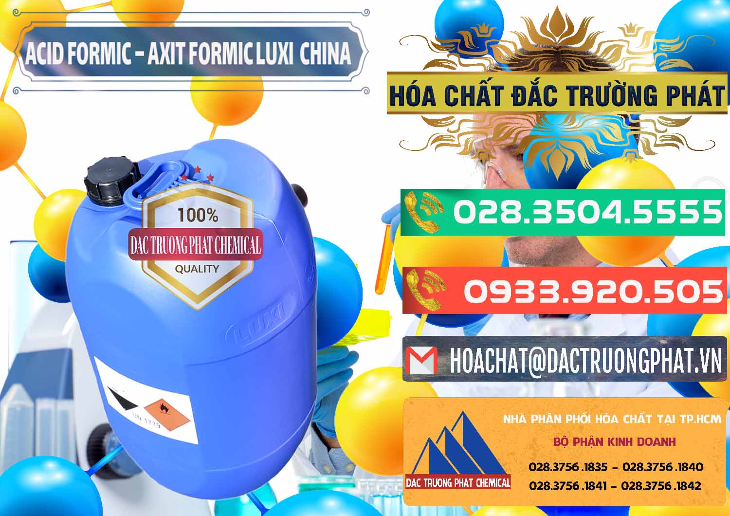 Công ty nhập khẩu và bán Acid Formic - Axit Formic Luxi Trung Quốc China - 0029 - Chuyên cung ứng _ phân phối hóa chất tại TP.HCM - congtyhoachat.com.vn