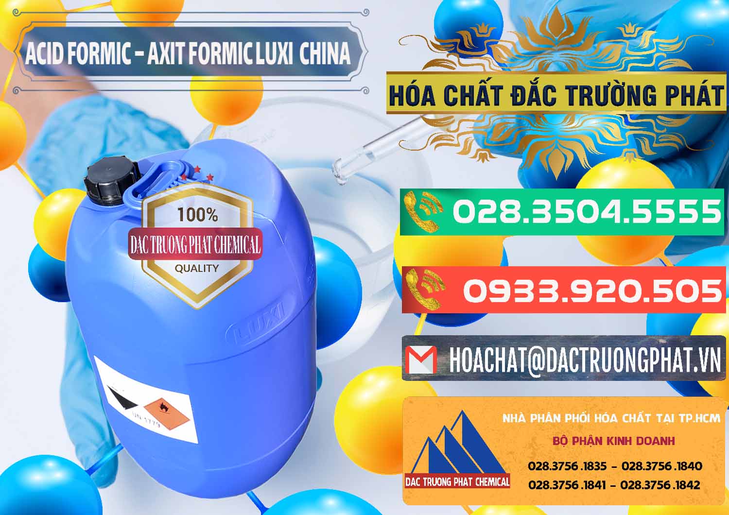 Nơi bán - phân phối Acid Formic - Axit Formic Luxi Trung Quốc China - 0029 - Đơn vị cung cấp & phân phối hóa chất tại TP.HCM - congtyhoachat.com.vn