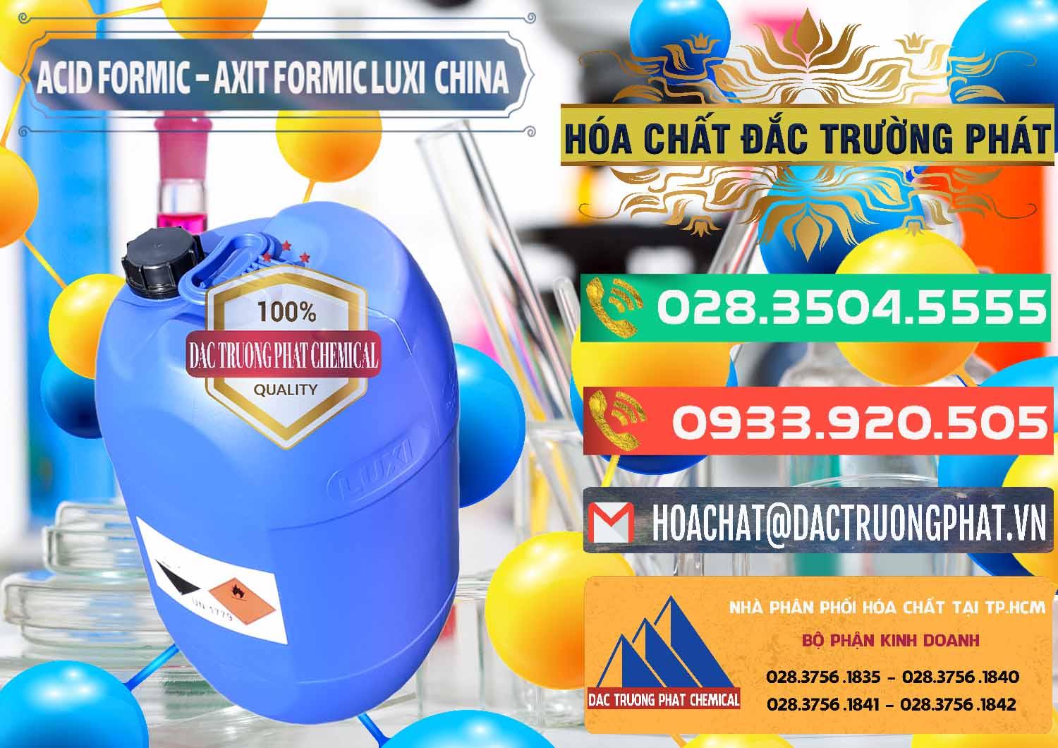 Nơi cung ứng - bán Acid Formic - Axit Formic Luxi Trung Quốc China - 0029 - Cty kinh doanh _ cung cấp hóa chất tại TP.HCM - congtyhoachat.com.vn