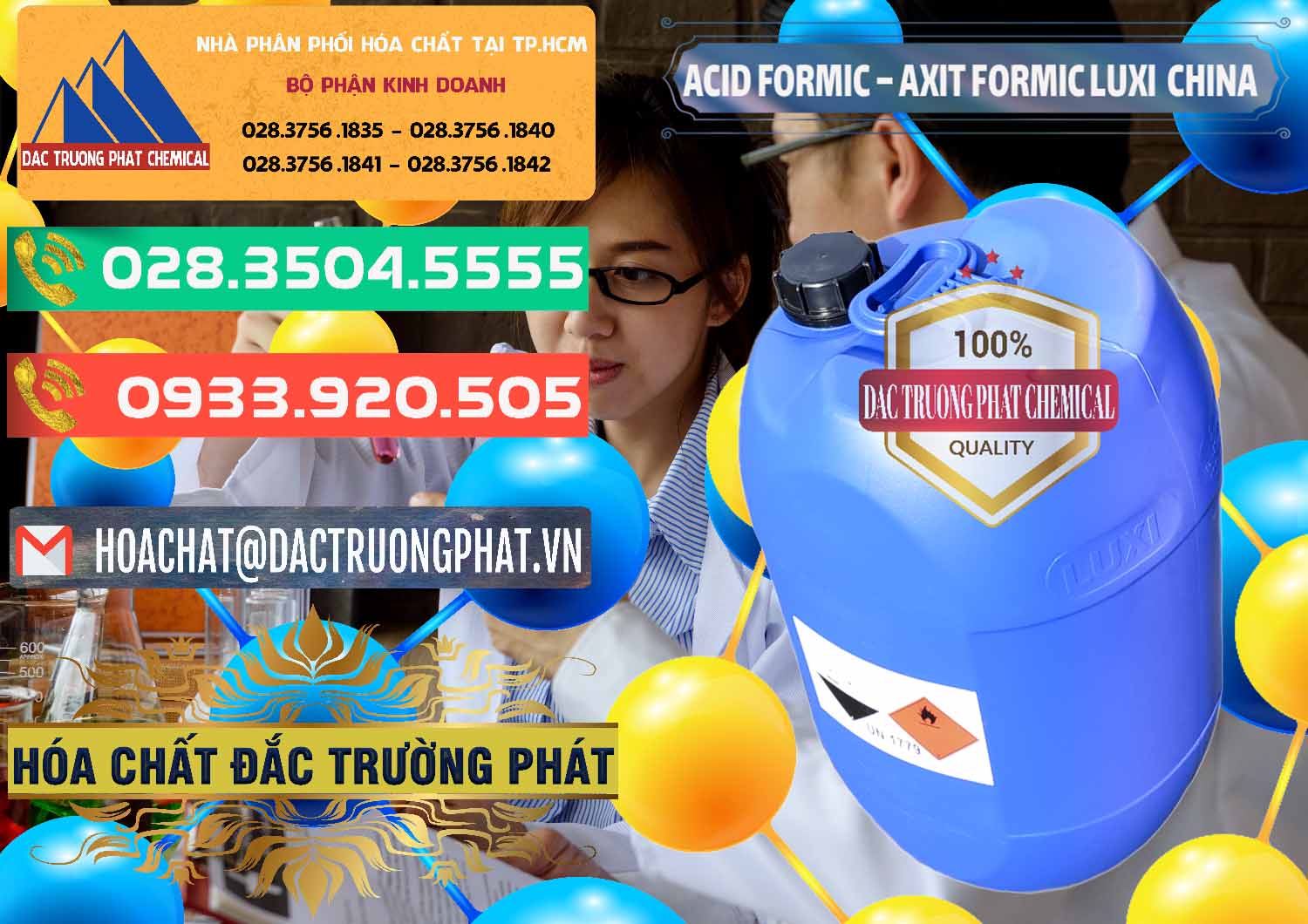 Cty kinh doanh & bán Acid Formic - Axit Formic Luxi Trung Quốc China - 0029 - Đơn vị cung ứng & phân phối hóa chất tại TP.HCM - congtyhoachat.com.vn