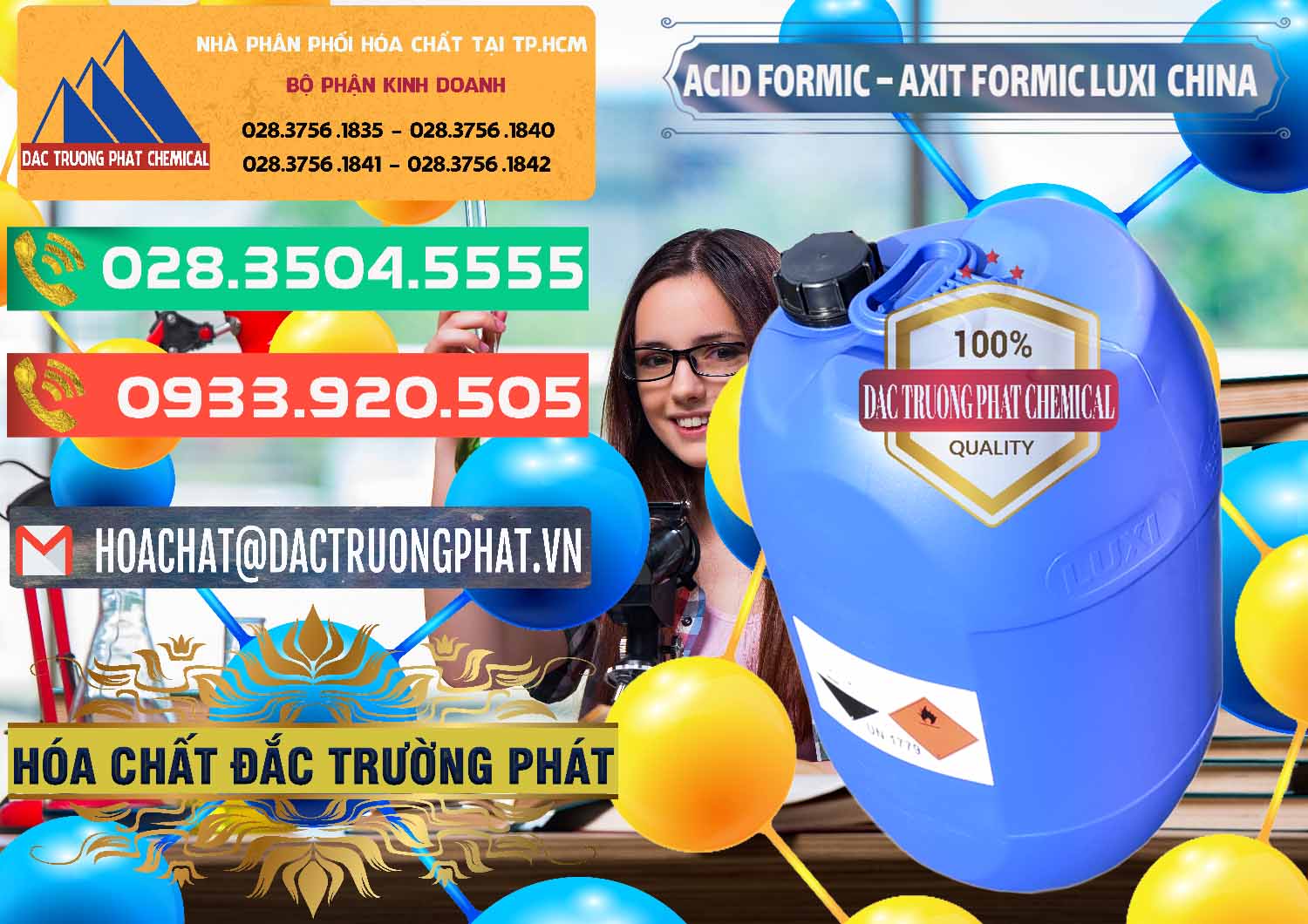Nơi bán và cung ứng Acid Formic - Axit Formic Luxi Trung Quốc China - 0029 - Công ty kinh doanh và phân phối hóa chất tại TP.HCM - congtyhoachat.com.vn
