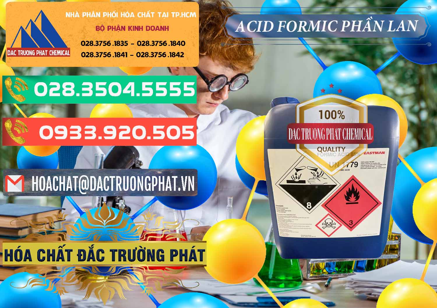 Công ty chuyên phân phối ( bán ) Acid Formic - Axit Formic Phần Lan Finland - 0376 - Nhập khẩu - phân phối hóa chất tại TP.HCM - congtyhoachat.com.vn