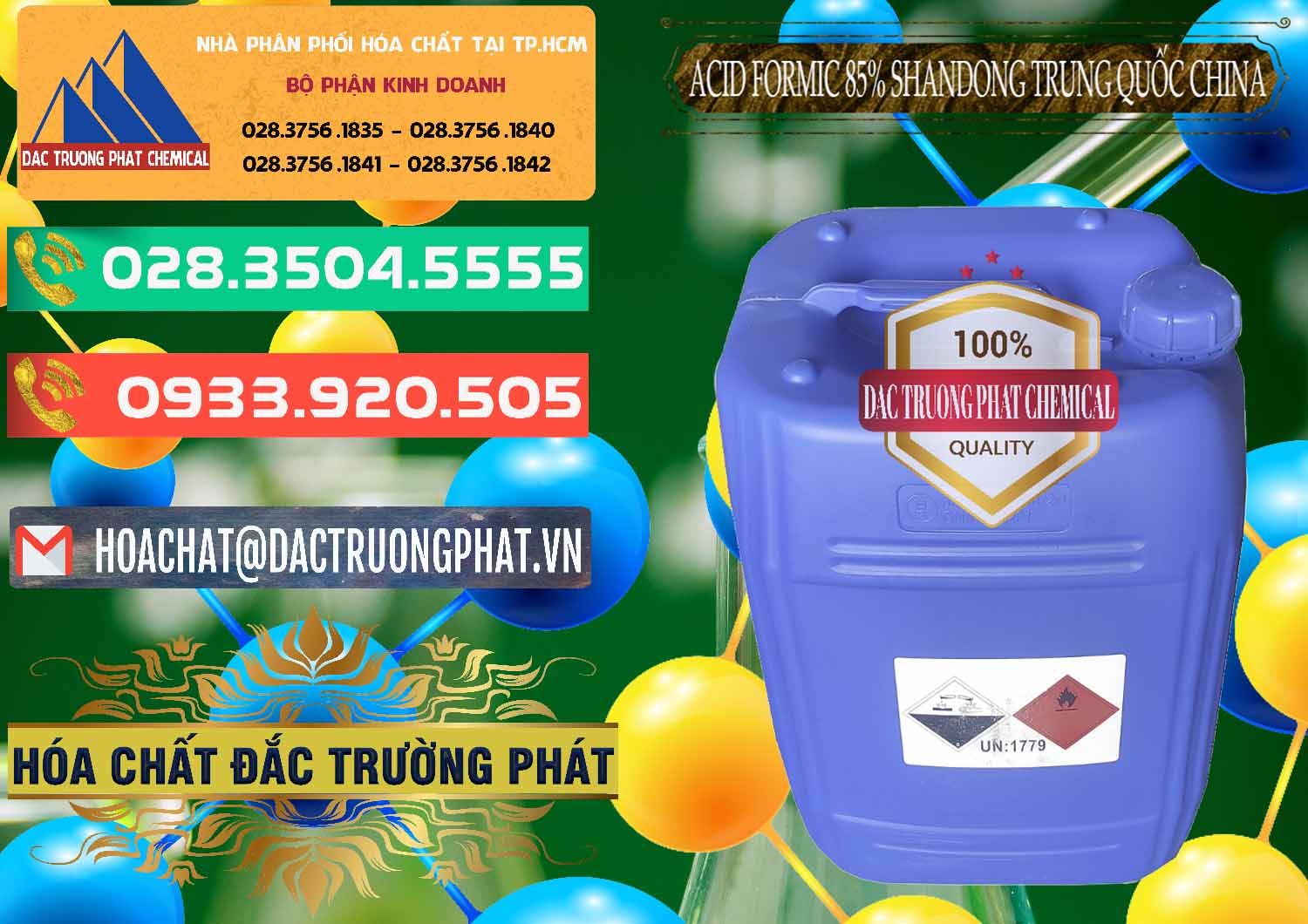 Cty chuyên nhập khẩu ( bán ) Acid Formic - Axit Formic 85% Shandong Trung Quốc China - 0235 - Nơi chuyên cung cấp và kinh doanh hóa chất tại TP.HCM - congtyhoachat.com.vn