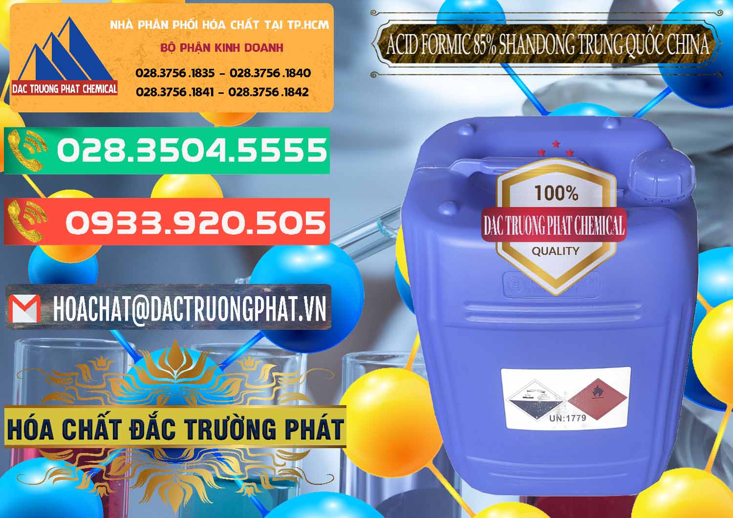 Đơn vị chuyên kinh doanh ( bán ) Acid Formic - Axit Formic 85% Shandong Trung Quốc China - 0235 - Nơi phân phối & nhập khẩu hóa chất tại TP.HCM - congtyhoachat.com.vn