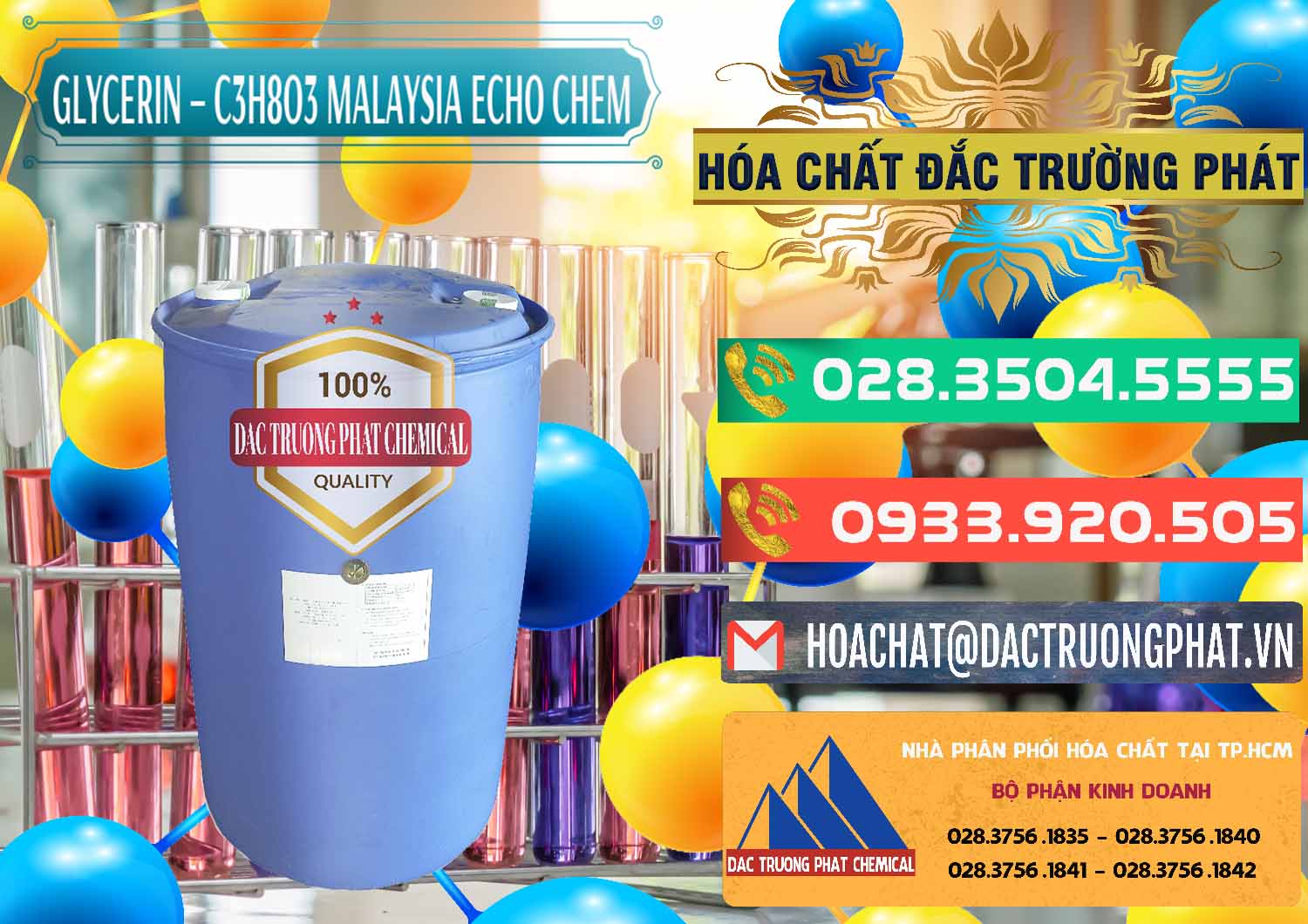 Nơi chuyên cung ứng và bán Glycerin – C3H8O3 99.7% Echo Chem Malaysia - 0273 - Cty chuyên nhập khẩu - phân phối hóa chất tại TP.HCM - congtyhoachat.com.vn