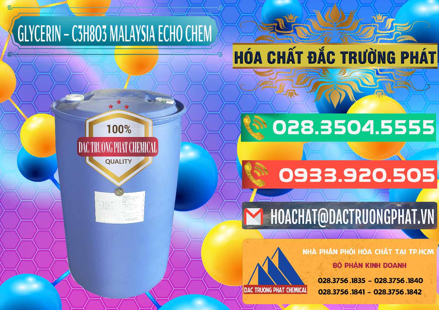 Nơi bán ( phân phối ) Glycerin – C3H8O3 99.7% Echo Chem Malaysia - 0273 - Công ty chuyên cung cấp - kinh doanh hóa chất tại TP.HCM - congtyhoachat.com.vn