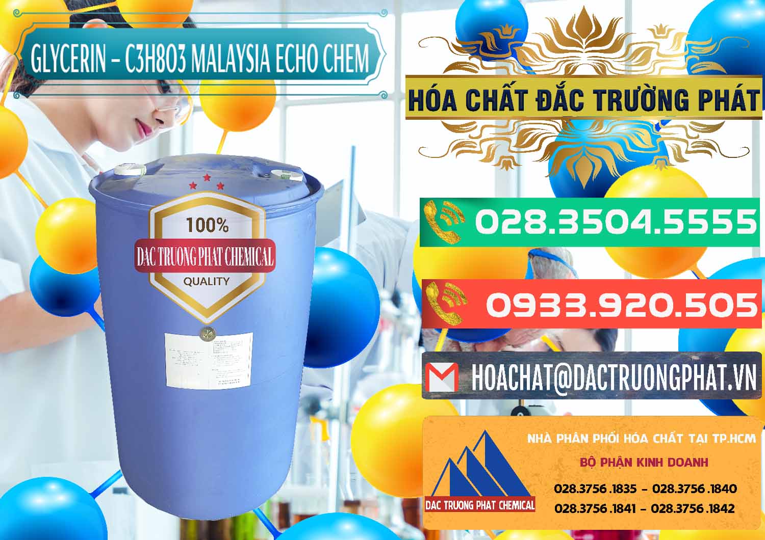 Đơn vị chuyên bán - cung ứng Glycerin – C3H8O3 99.7% Echo Chem Malaysia - 0273 - Công ty cung cấp & nhập khẩu hóa chất tại TP.HCM - congtyhoachat.com.vn