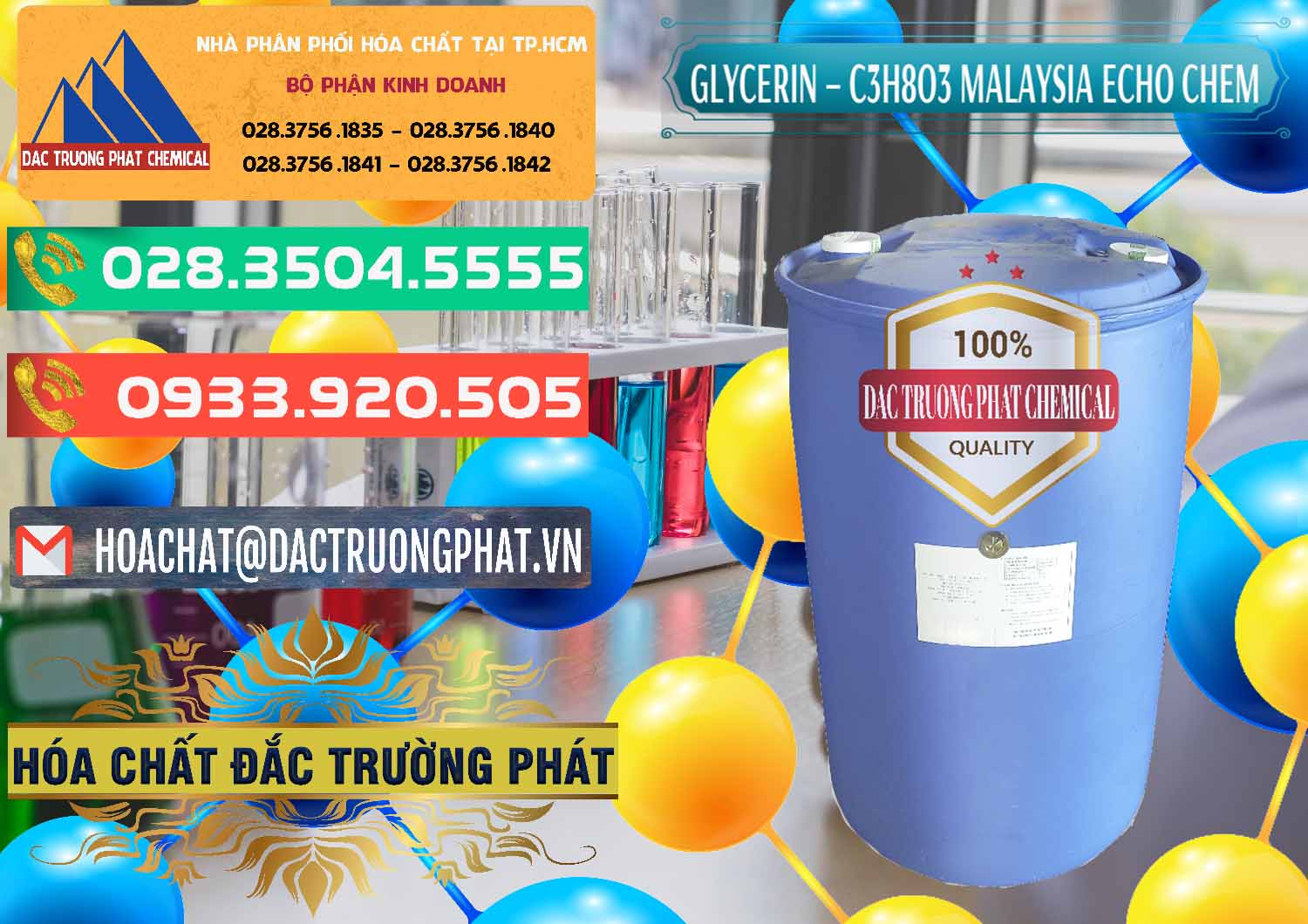 Nơi chuyên bán và cung cấp Glycerin – C3H8O3 99.7% Echo Chem Malaysia - 0273 - Công ty chuyên cung cấp _ bán hóa chất tại TP.HCM - congtyhoachat.com.vn