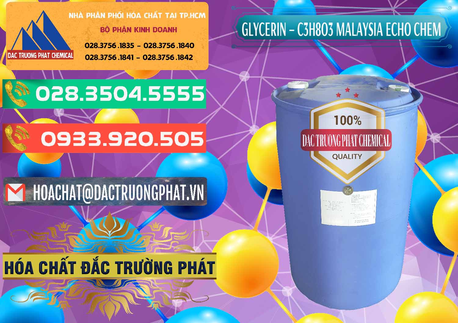 Cung ứng và bán Glycerin – C3H8O3 99.7% Echo Chem Malaysia - 0273 - Cung cấp & phân phối hóa chất tại TP.HCM - congtyhoachat.com.vn
