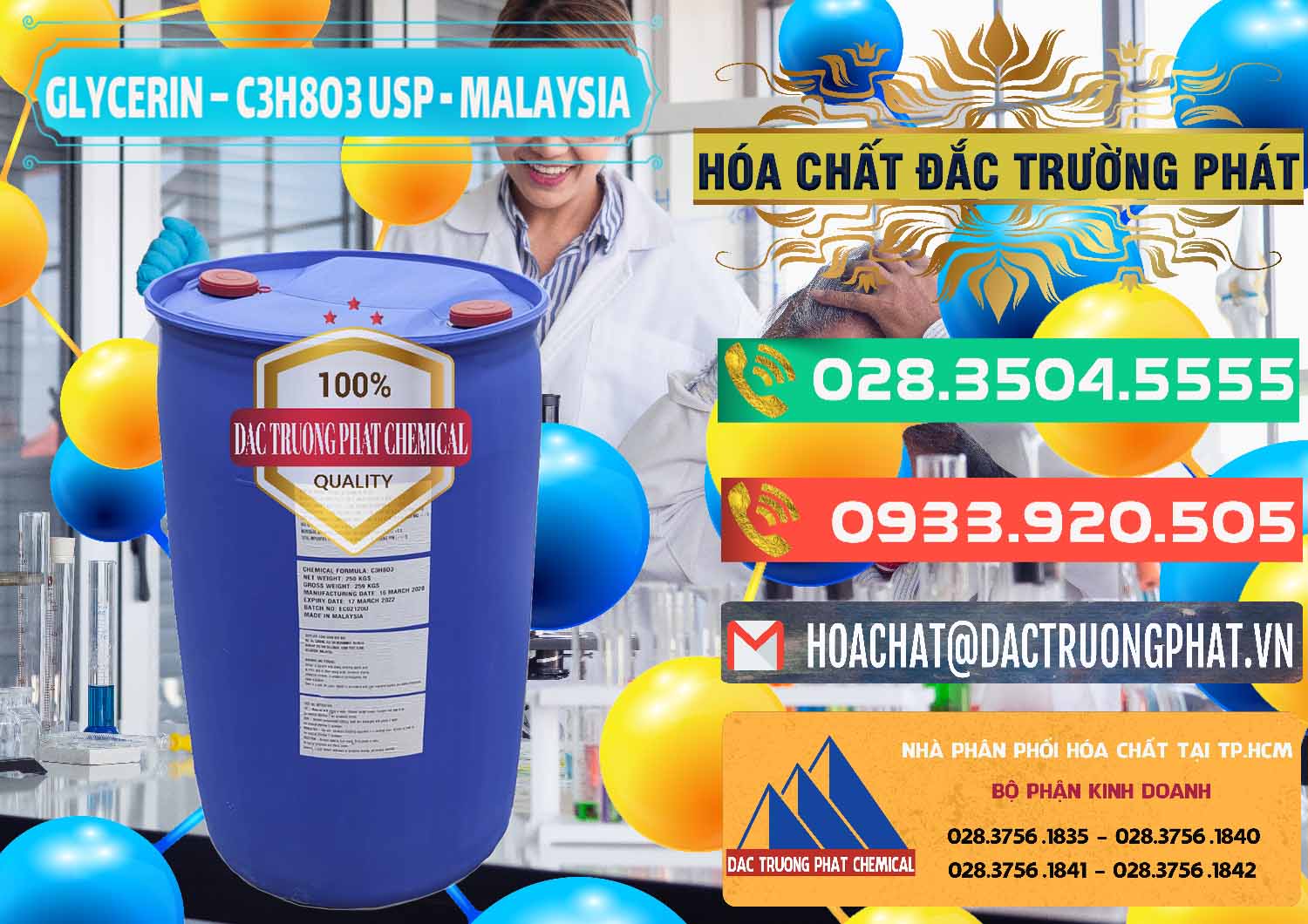 Đơn vị chuyên bán ( phân phối ) Glycerin – C3H8O3 USP Malaysia - 0233 - Cty chuyên kinh doanh ( cung cấp ) hóa chất tại TP.HCM - congtyhoachat.com.vn