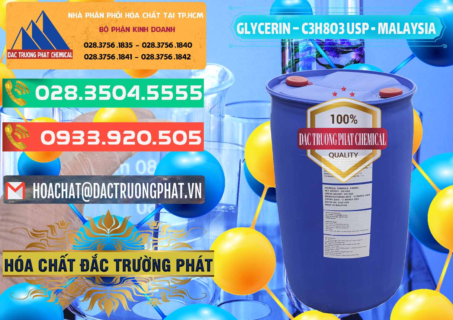 Nhập khẩu và bán Glycerin – C3H8O3 USP Malaysia - 0233 - Nơi cung cấp & phân phối hóa chất tại TP.HCM - congtyhoachat.com.vn