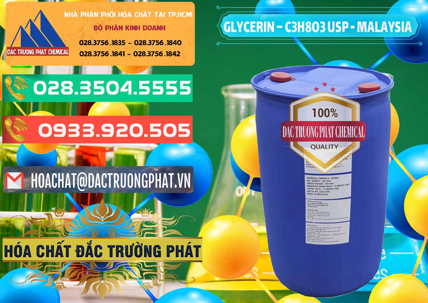 Đơn vị chuyên nhập khẩu _ bán Glycerin – C3H8O3 USP Malaysia - 0233 - Nơi chuyên kinh doanh ( phân phối ) hóa chất tại TP.HCM - congtyhoachat.com.vn