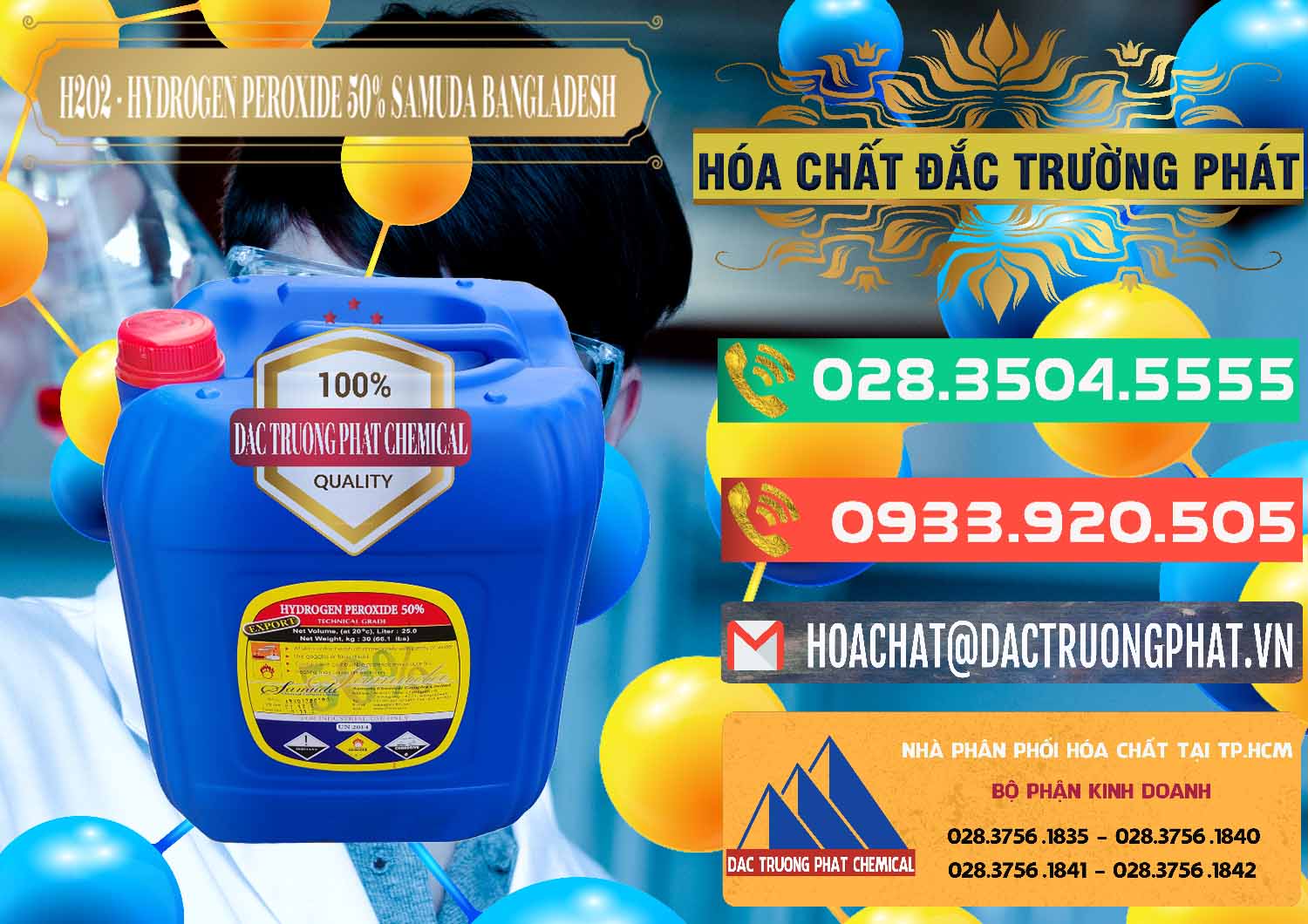 Nơi chuyên bán / phân phối hóa chất H2O2 * Nước Hydrogen Dioxide 50% Samuda Bangladesh tại Sóc Trăng Nơi chuyên cung cấp - bán H2O2 - Hydrogen Peroxide 50% Samuda Bangladesh - 0077 - Chuyên bán ( cung cấp ) hóa chất tại TP.HCM - congtyhoachat.com.vn