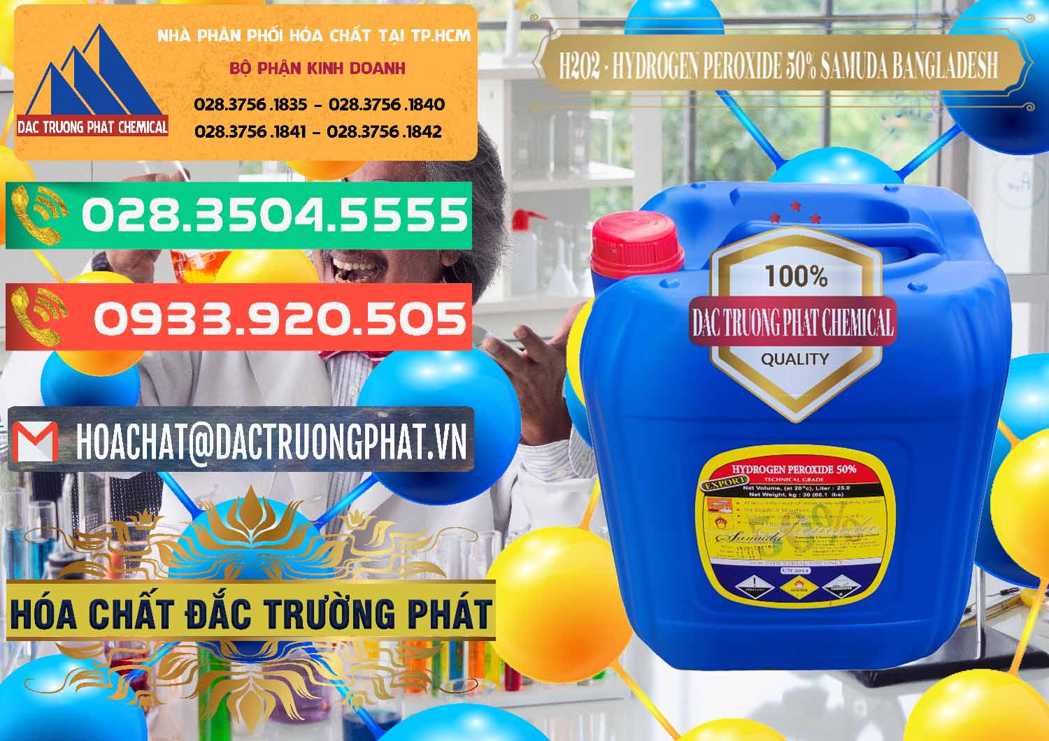 Địa chỉ chuyên bán — kinh doanh Hóa chất Hydro Peroxit Liquid - H2O2 Samuda Bangladesh tại Sóc Trăng Đơn vị chuyên bán và phân phối H2O2 - Hydrogen Peroxide 50% Samuda Bangladesh - 0077 - Cty cung cấp - kinh doanh hóa chất tại TP.HCM - congtyhoachat.com.vn