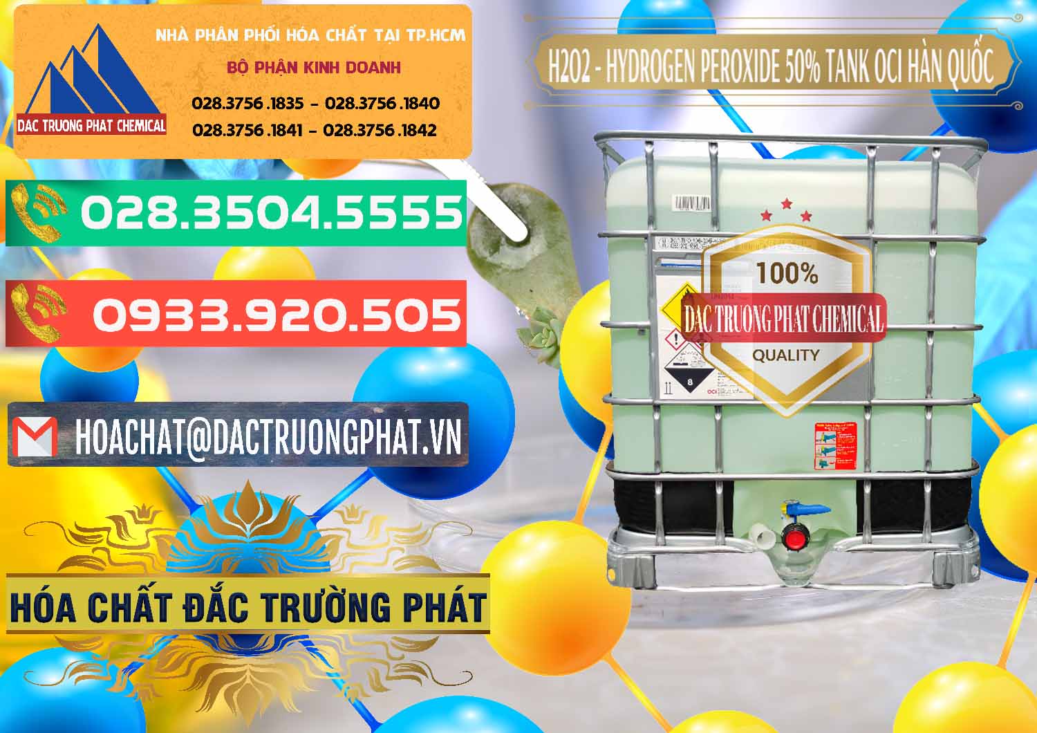Cty chuyên phân phối và bán H2O2 - Hydrogen Peroxide 50% Tank IBC Bồn Hàn Quốc OCI - 0074 - Nơi chuyên phân phối và nhập khẩu hóa chất tại TP.HCM - congtyhoachat.com.vn