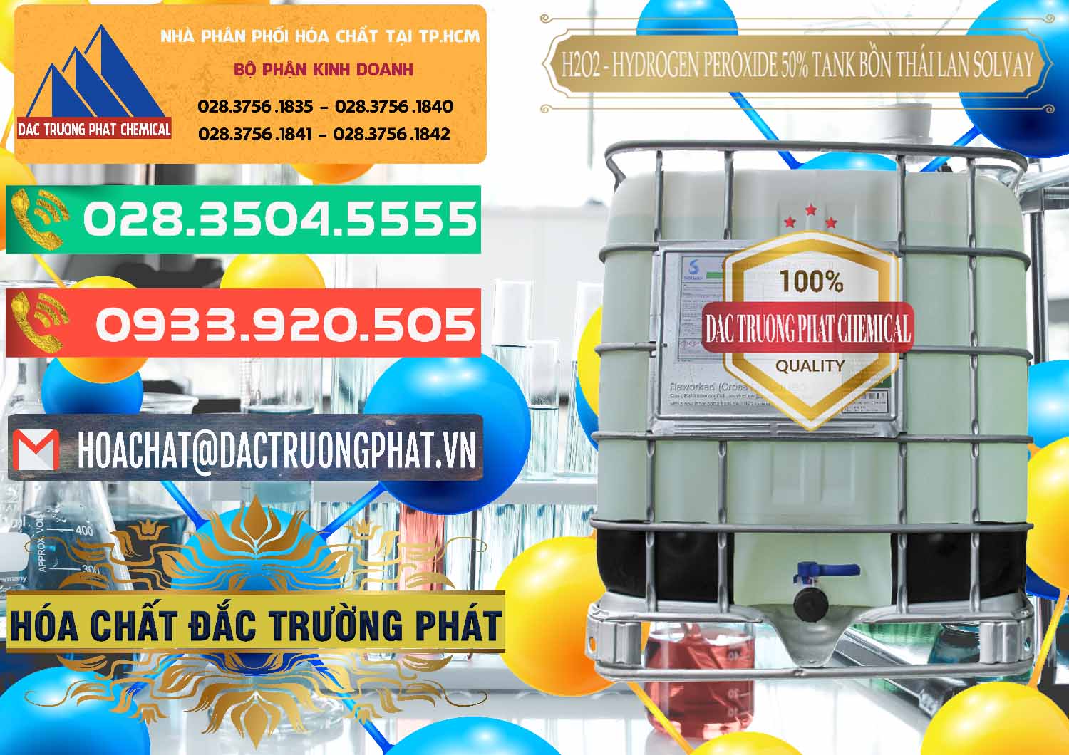 Công ty bán - cung ứng H2O2 - Hydrogen Peroxide 50% Tank IBC Bồn Thái Lan Solvay - 0072 - Kinh doanh - phân phối hóa chất tại TP.HCM - congtyhoachat.com.vn